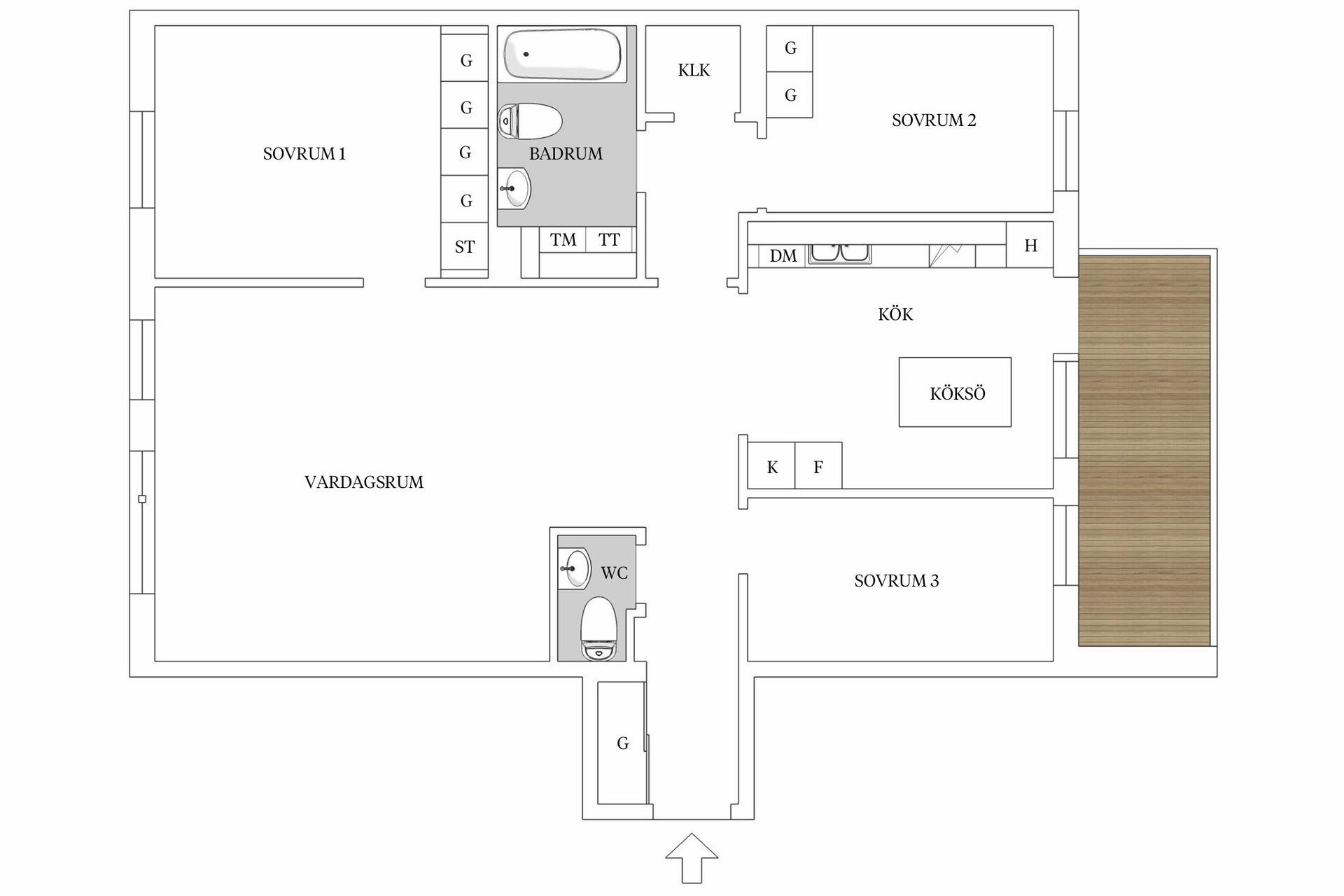 Bostadsrätt, Suddagummans gata 12, 3tr, Bromma - Annedal, Stockholm