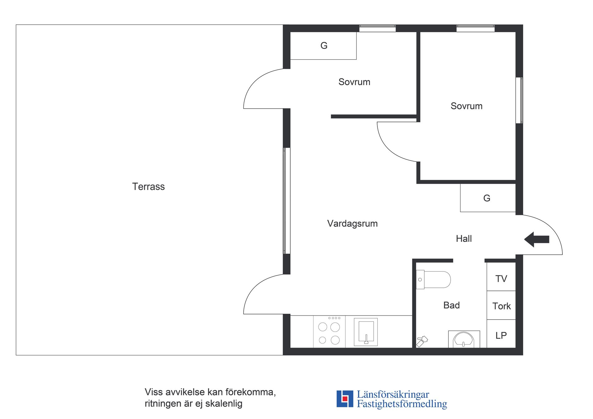 Bostadsrätt, Radhus, Djupdalsvägen 2B, Länna , Huddinge