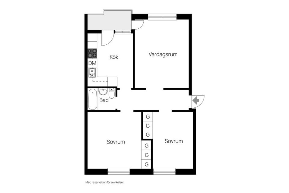 Bostadsrätt, Lindormsgatan 30, Sjöbo, Borås