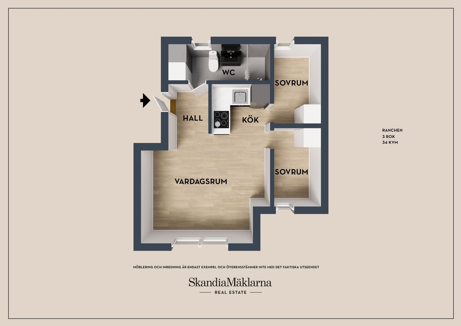 Bostadsrätt, Ranchen 101, Stöten, Malung-Sälen
