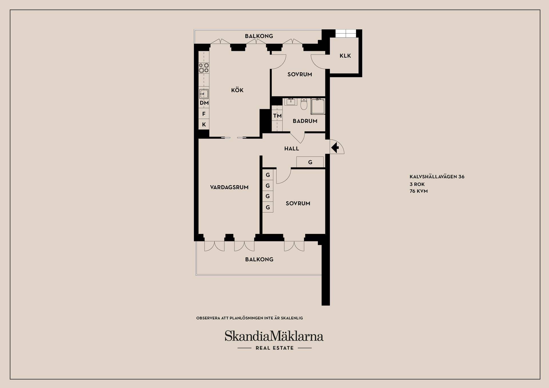 Bostadsrätt, Kalvshällavägen 36, Barkarbystaden, Järfälla