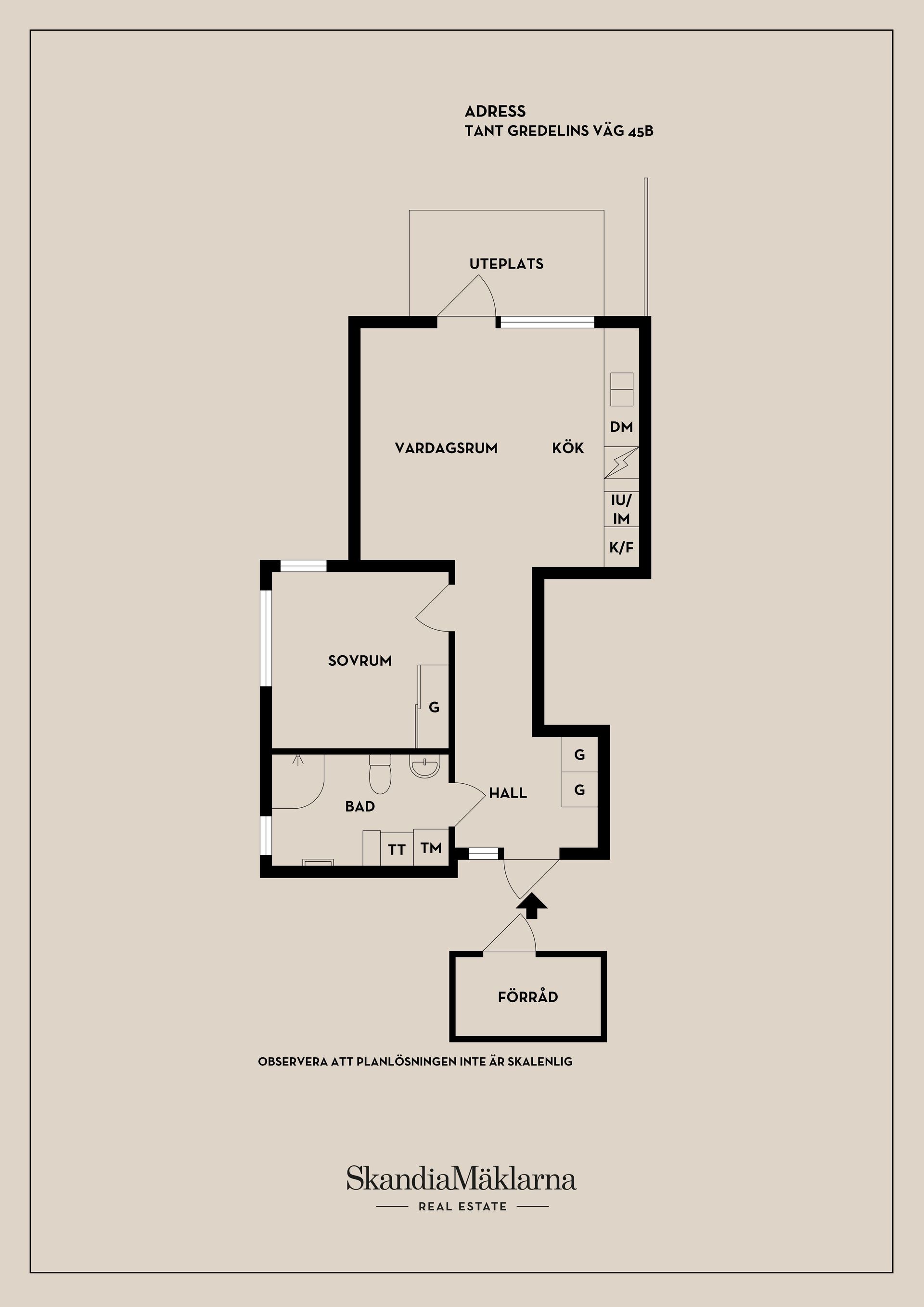 Bostadsrätt, Tant Gredelins väg 45B, Uttran, Botkyrka