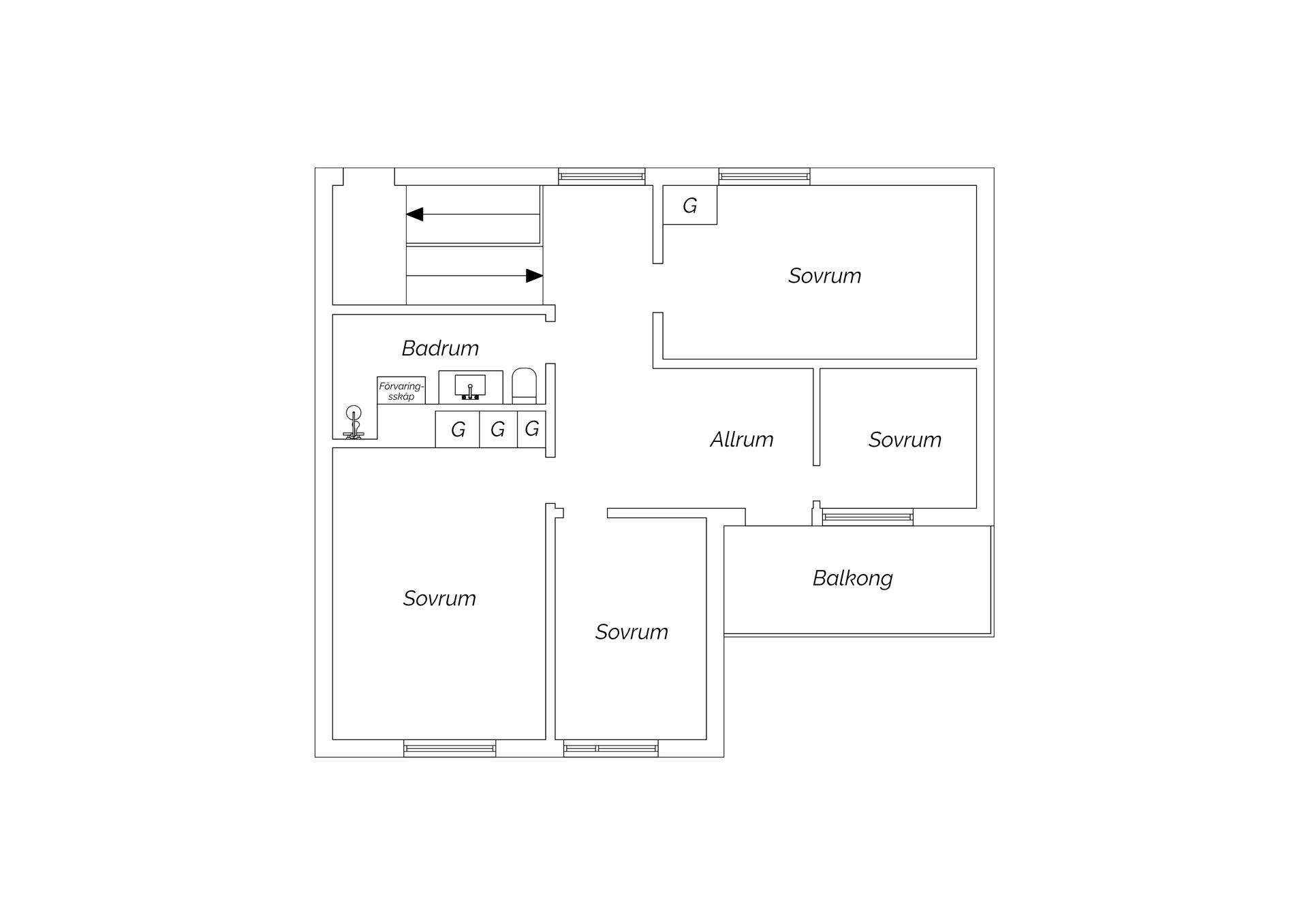 Villa, Logevägen 1, Klockarberget, Sundsvall