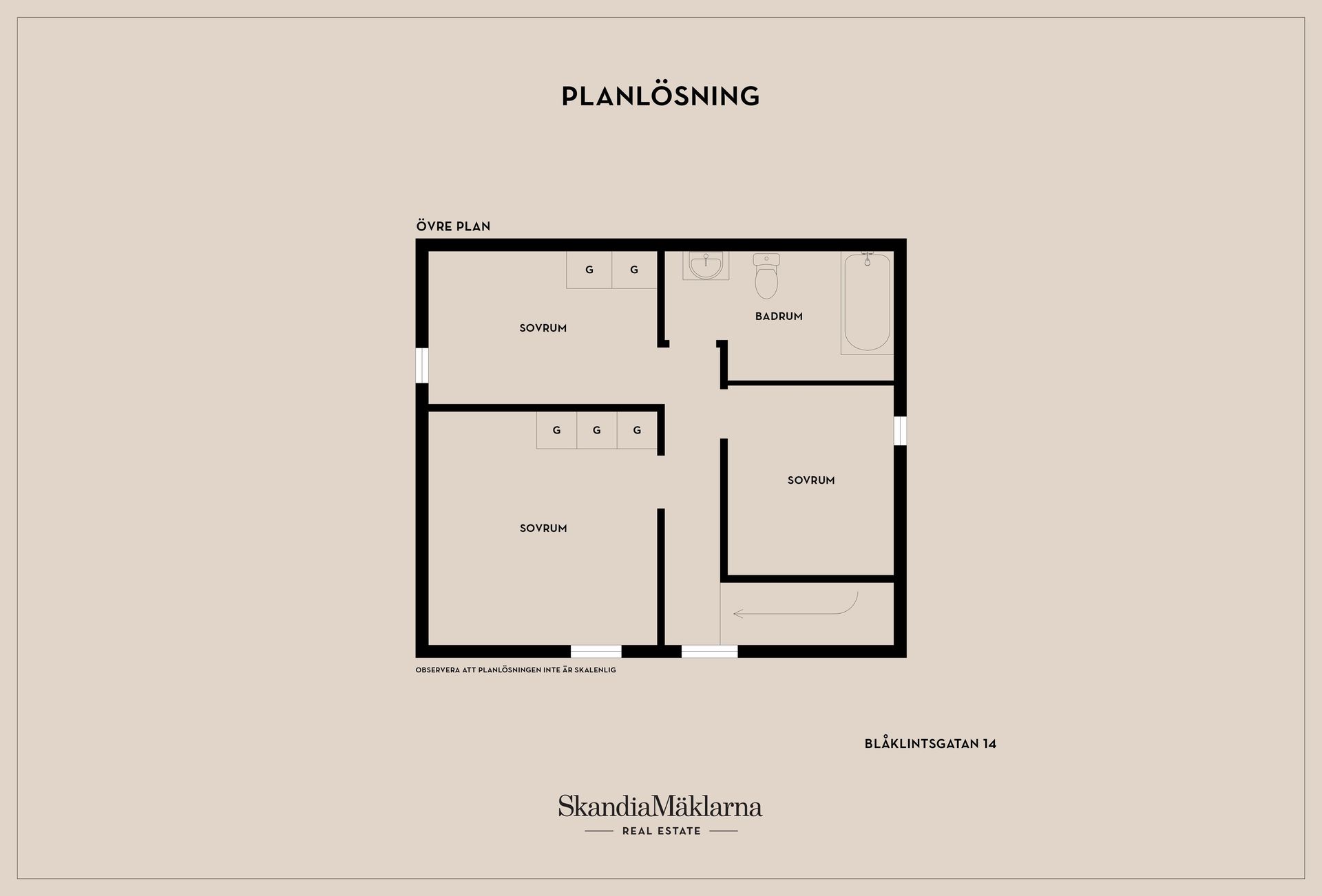 Radhus, Blåklintsgatan 14, Teckomatorp, Svalöv