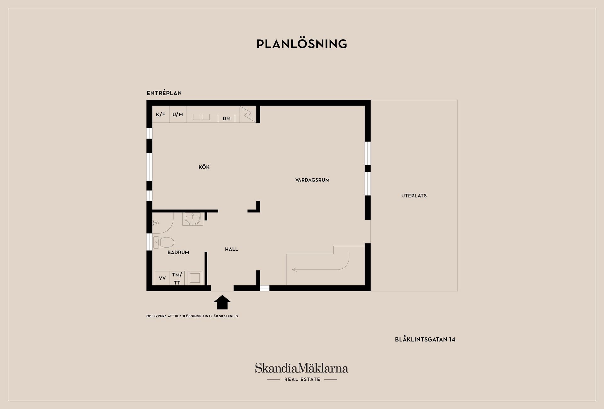 Radhus, Blåklintsgatan 14, Teckomatorp, Svalöv