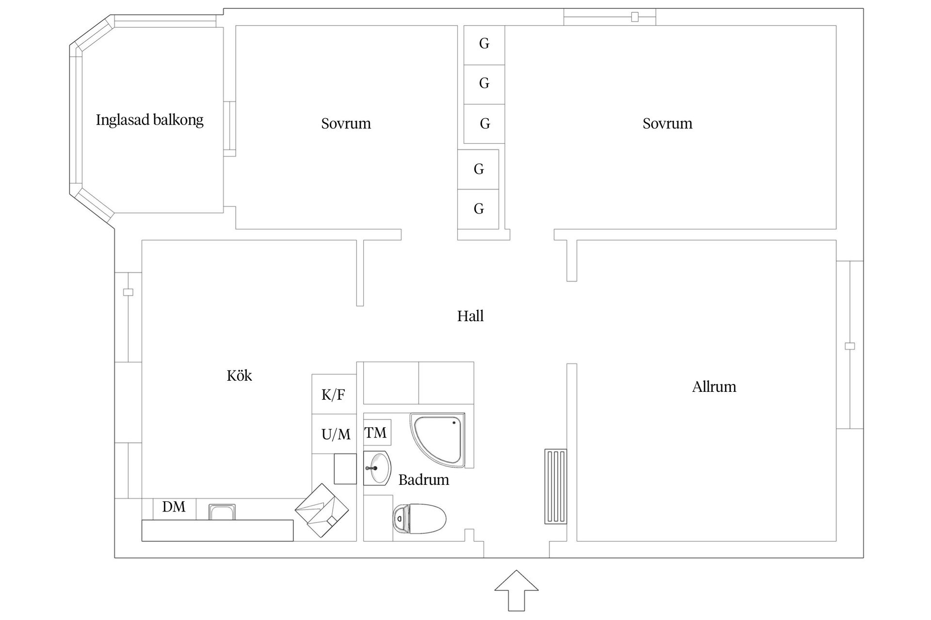 Bostadsrätt, Hyllegatan 7E, Backa, Ystad