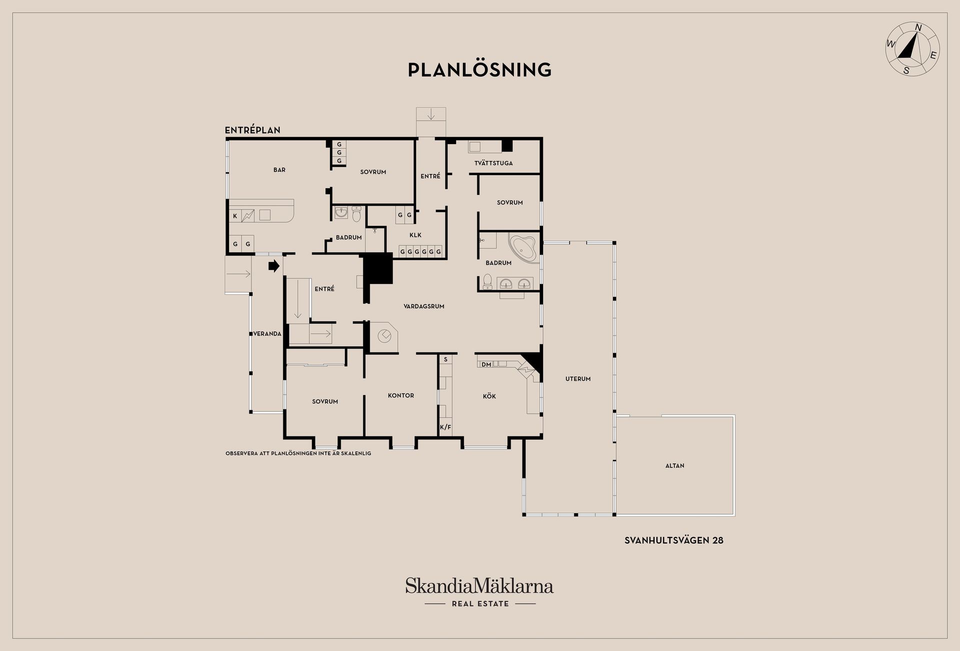 Villa, Svanhultsvägen 28, Karlsborg