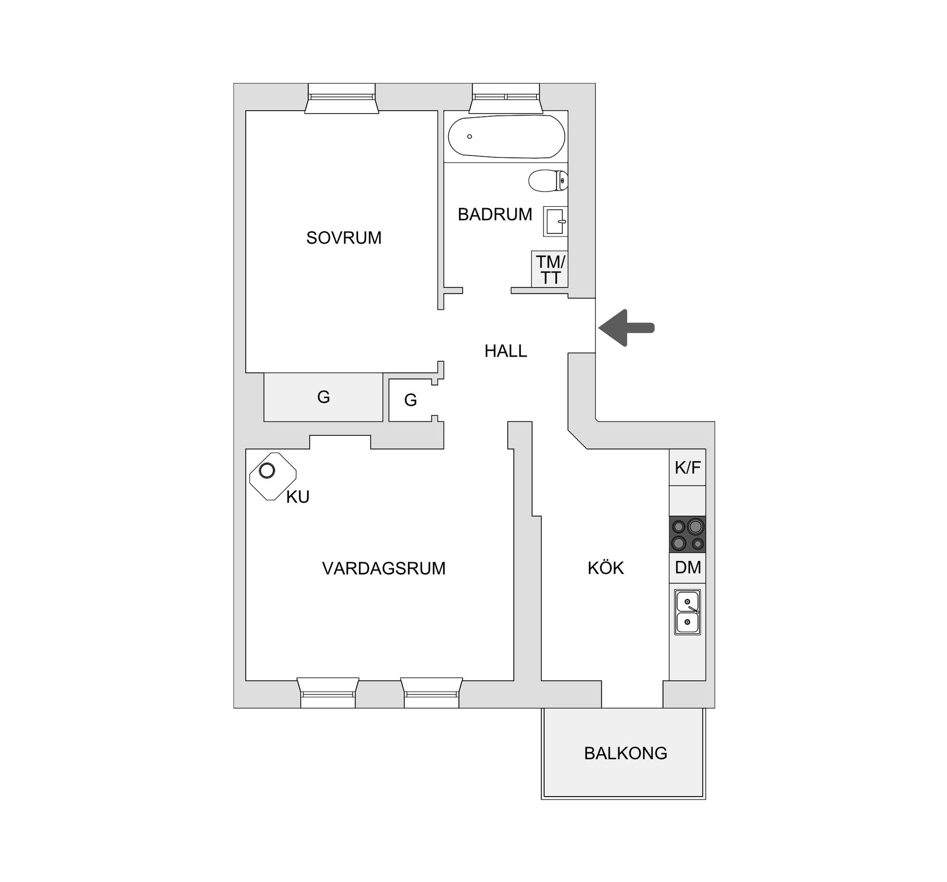 Bostadsrätt, Hagagatan 46A, 3 tr, Vasastan, Stockholm