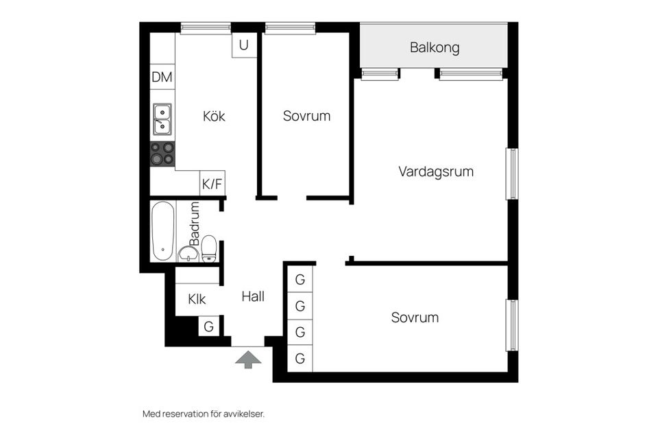 Bostadsrätt, Sveagatan 64a, Limhamn, Malmö