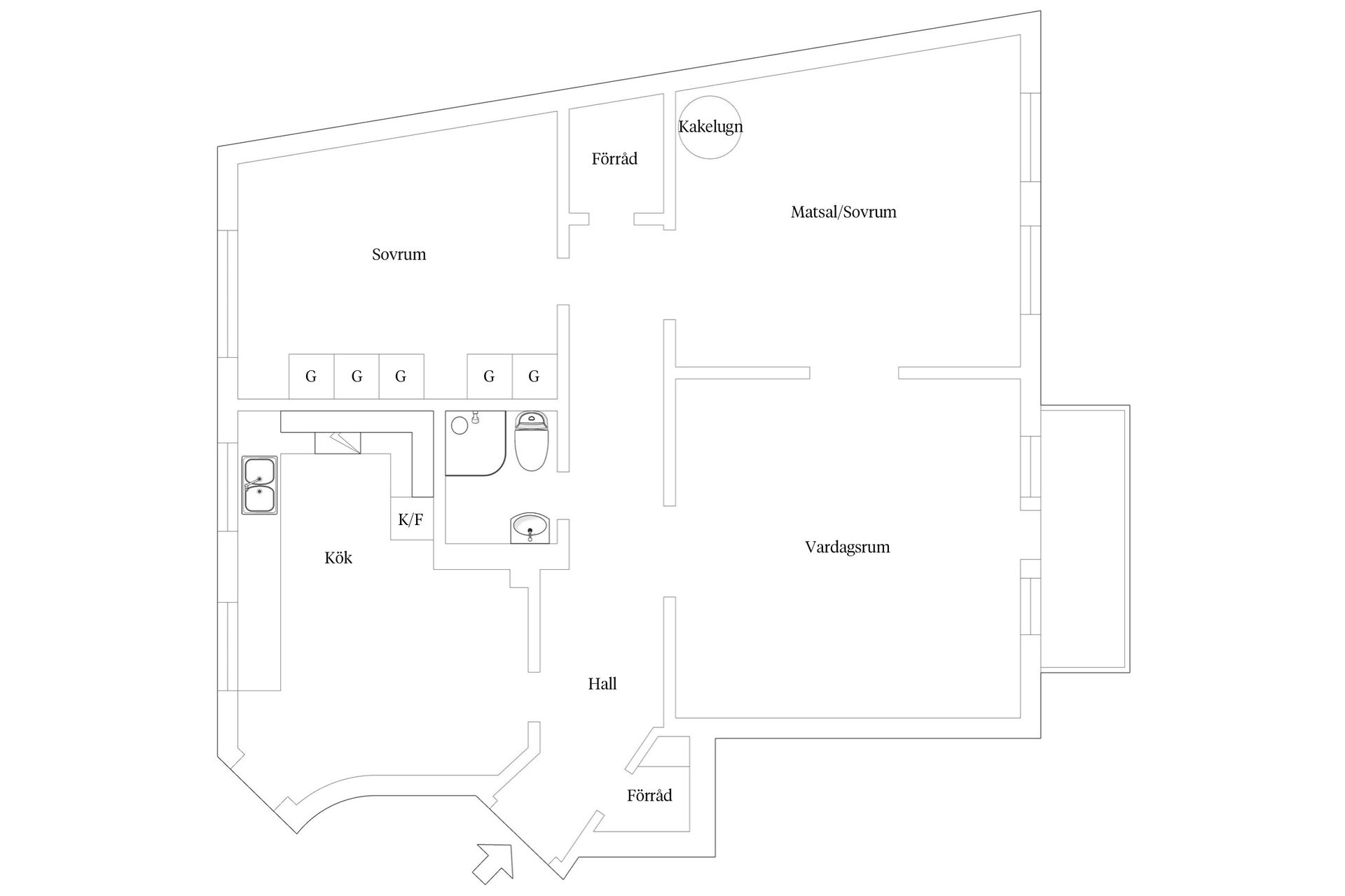 Bostadsrätt, Karl x gustavs gata 26, Tågaborg, Helsingborg