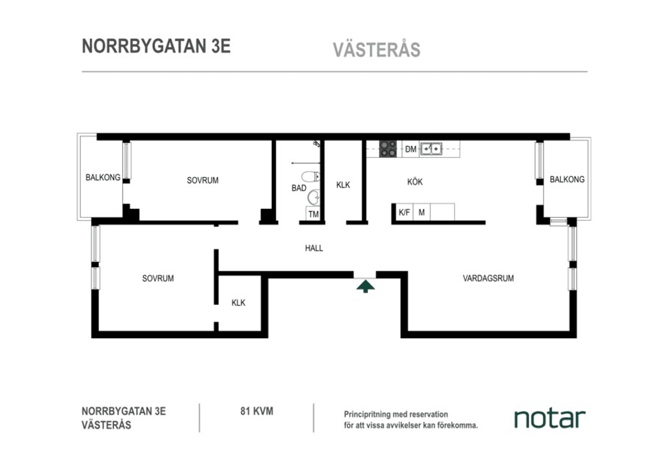 Bostadsrätt, Norrbygatan 3E, Odensvi, Västerås