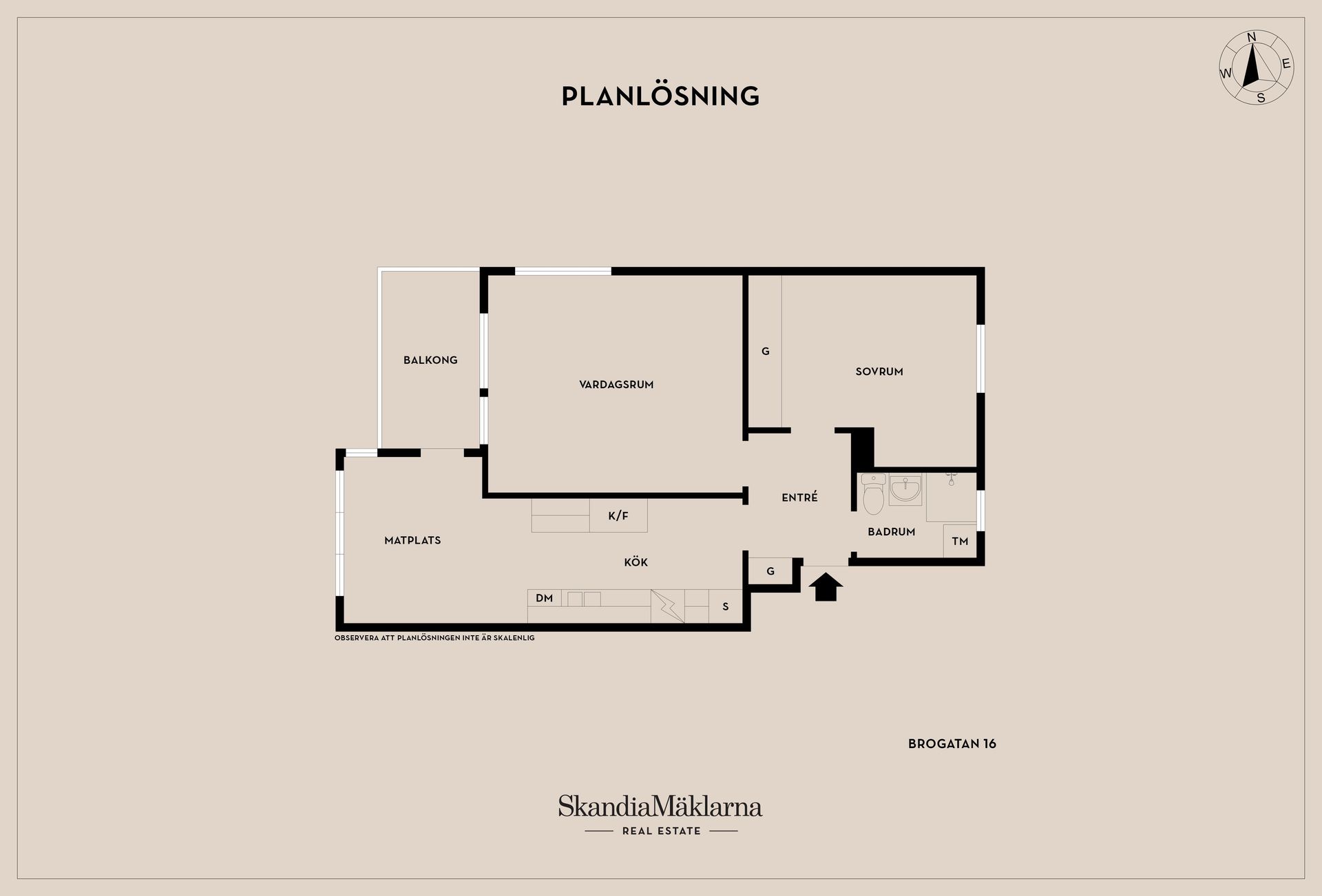 Bostadsrätt, Brogatan 16, Tidaholm