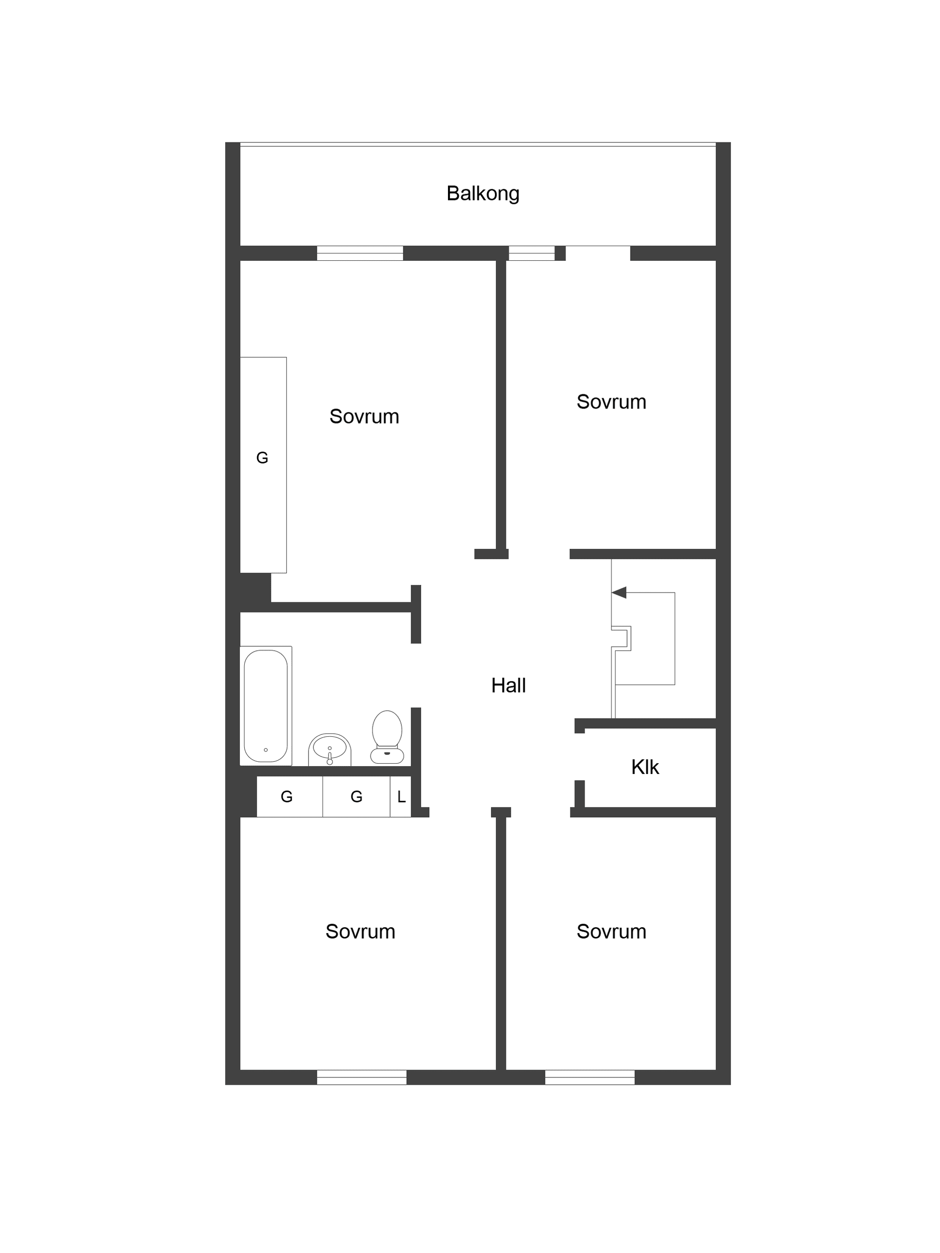 Villa, Radhus, Trädgårdsgatan 24B, Öster, Katrineholm