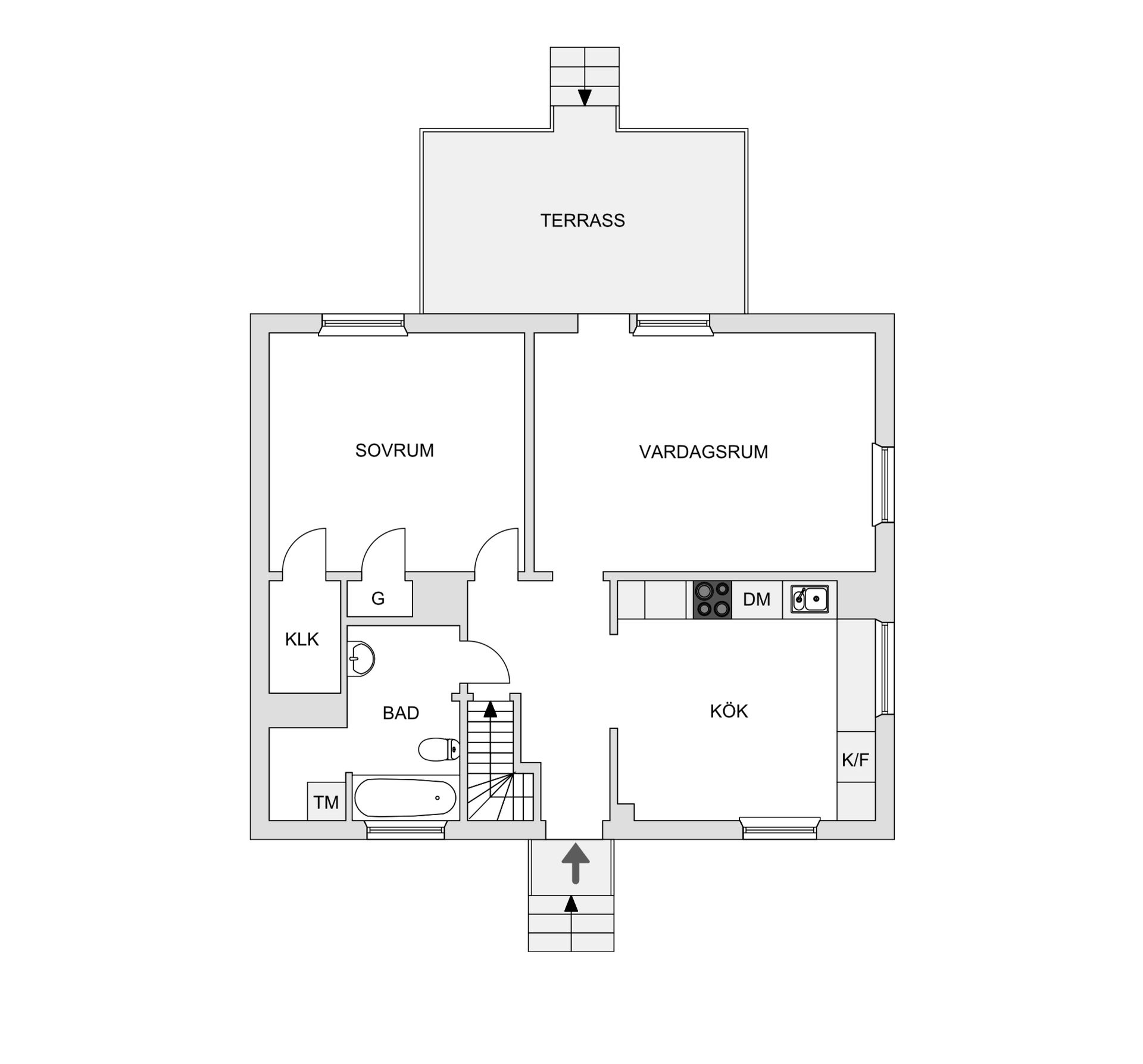 Villa, Folkparksgatan 2, Vitberget, Skellefteå