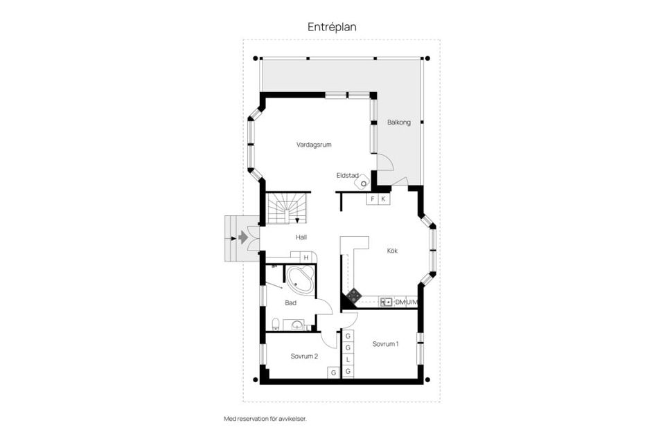 Villa, Lövsångarvägen 1, Stenhammar, Härnösand