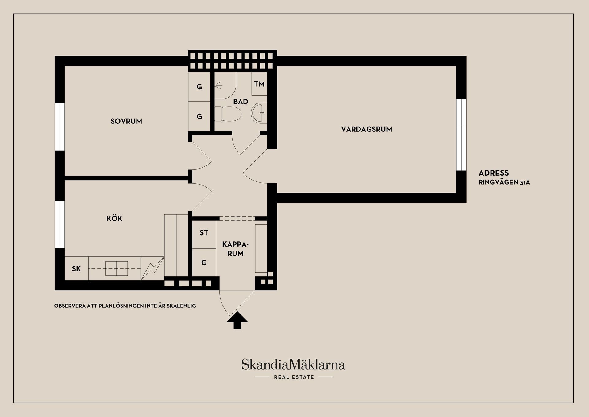 Bostadsrätt, Ringvägen 31A, Centralt Öster, Nyköping