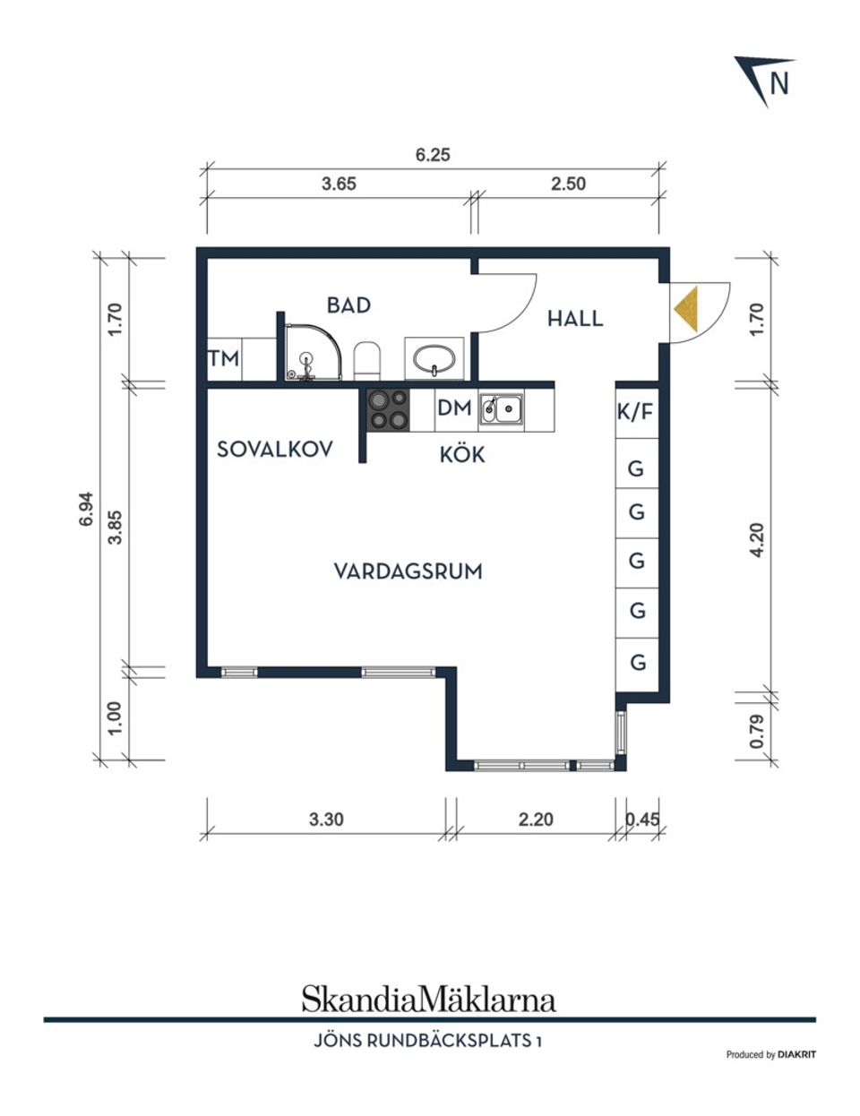 Bostadsrätt, Jöns Rundbäcks Plats 1, Centrala Hisingen Kvillebäcken, Göteborg