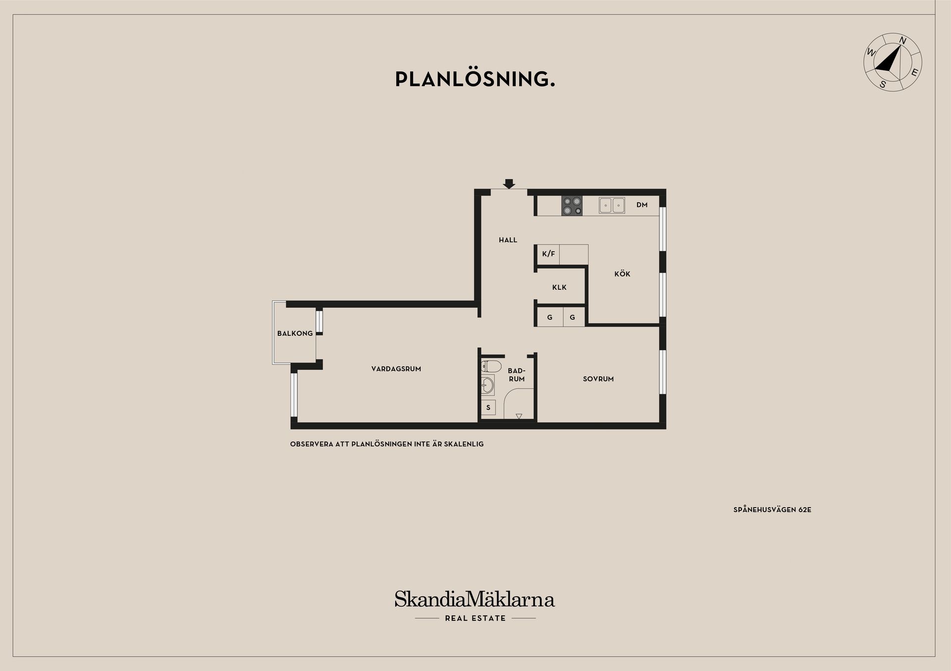 Bostadsrätt, Spånehusvägen 62E, Sorgenfri, Malmö