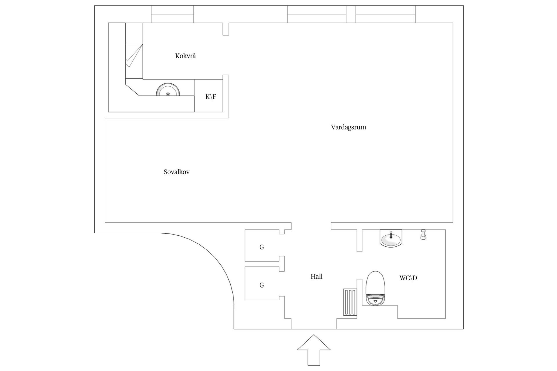 Bostadsrätt, Domkyrkoesplanaden 9, Centrum, Västerås