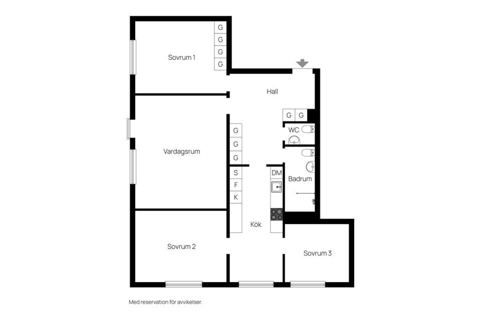 Bostadsrätt, Storgatan 56A, Centralt, Sundsvall
