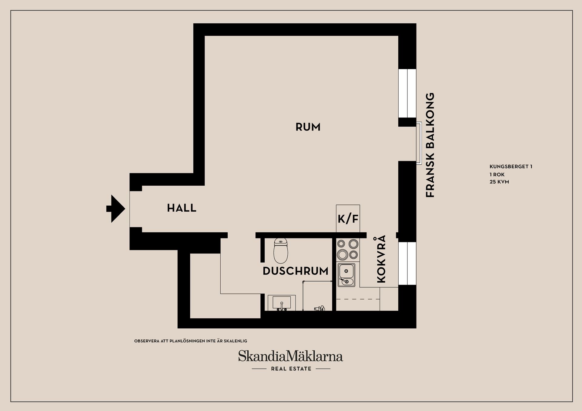 Bostadsrätt, Kungsberget 1, Tannefors/centralt, Linköping