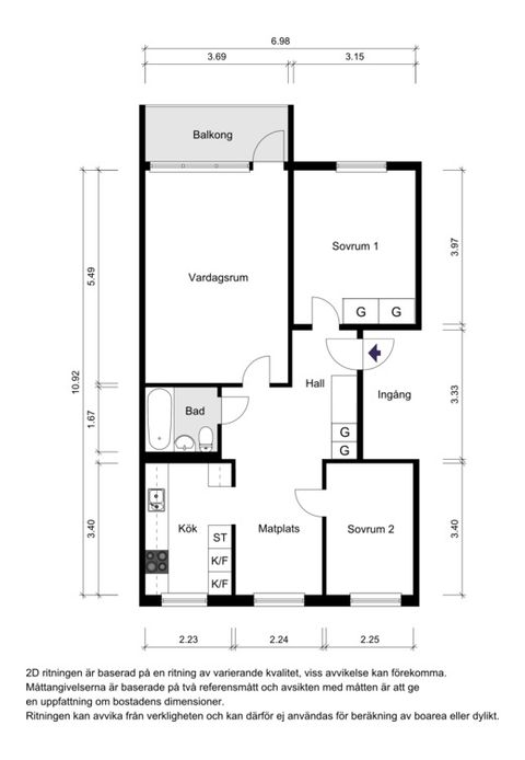 Bostadsrätt, Ribbings Väg 12B, Edsberg, Sollentuna