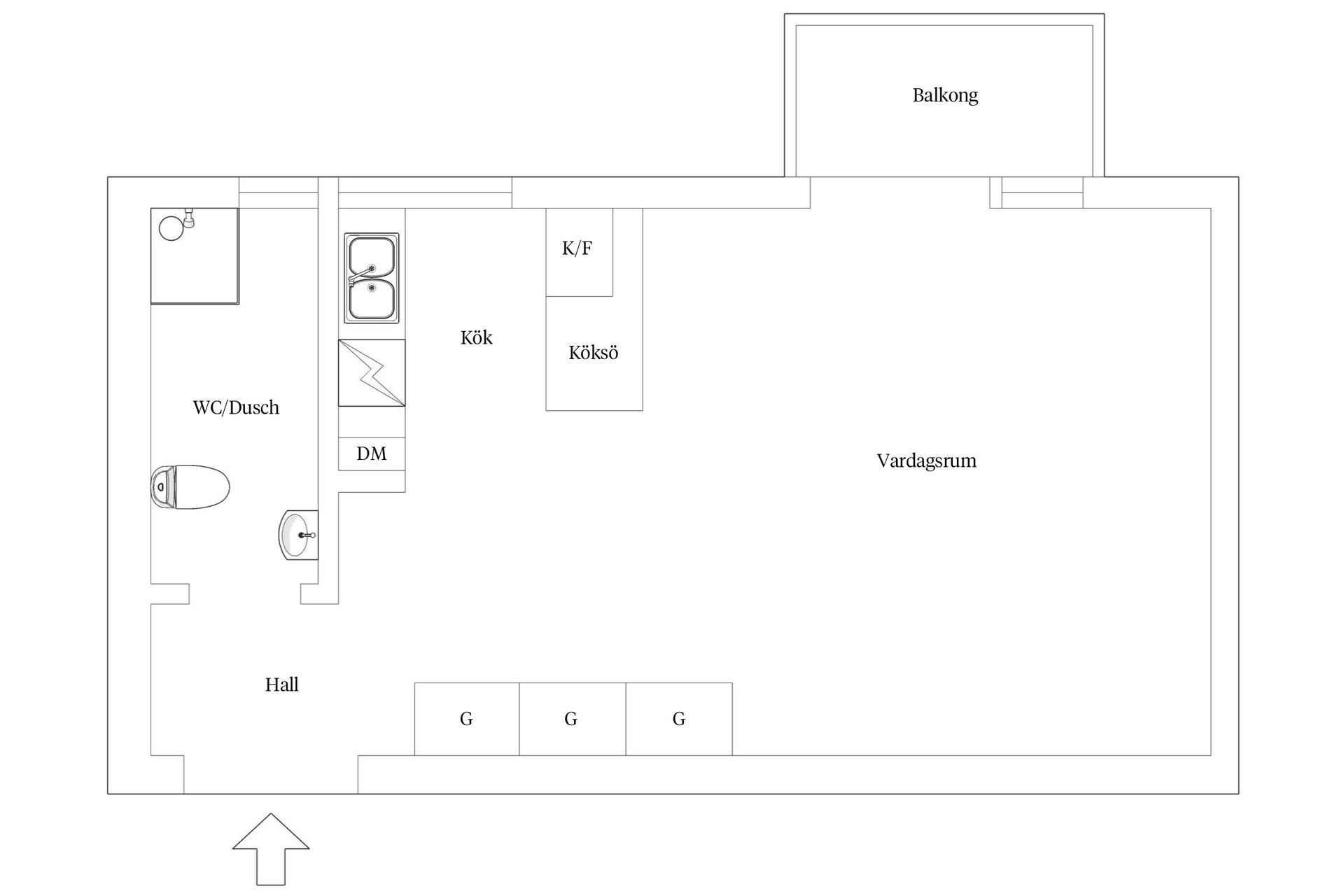 Bostadsrätt, Klintbacken 1, vån 3/3, Bromma - Mariehäll, Stockholm
