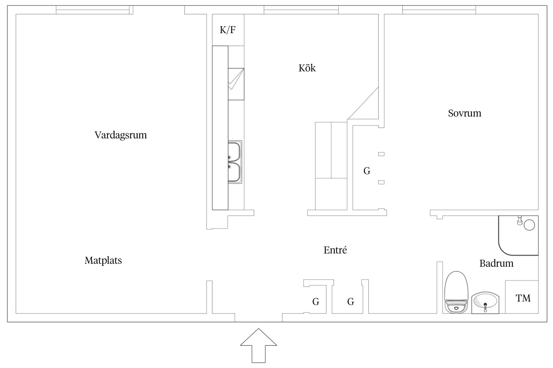 Bostadsrätt, Vattugatan 30B, Centrum, Hässleholm