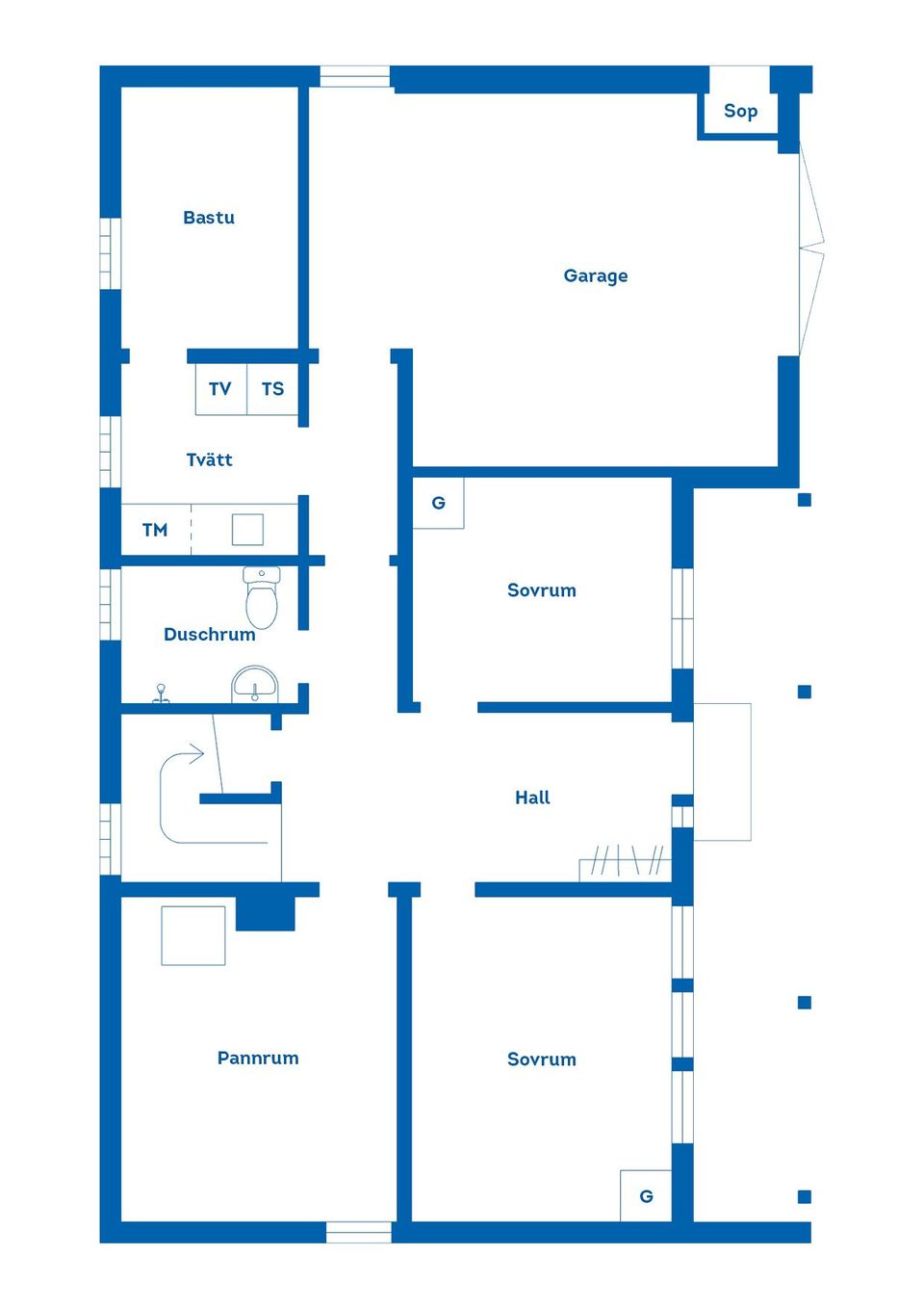 Villa, Gamla vägen 6, Gamla Läreda, Hässleholm