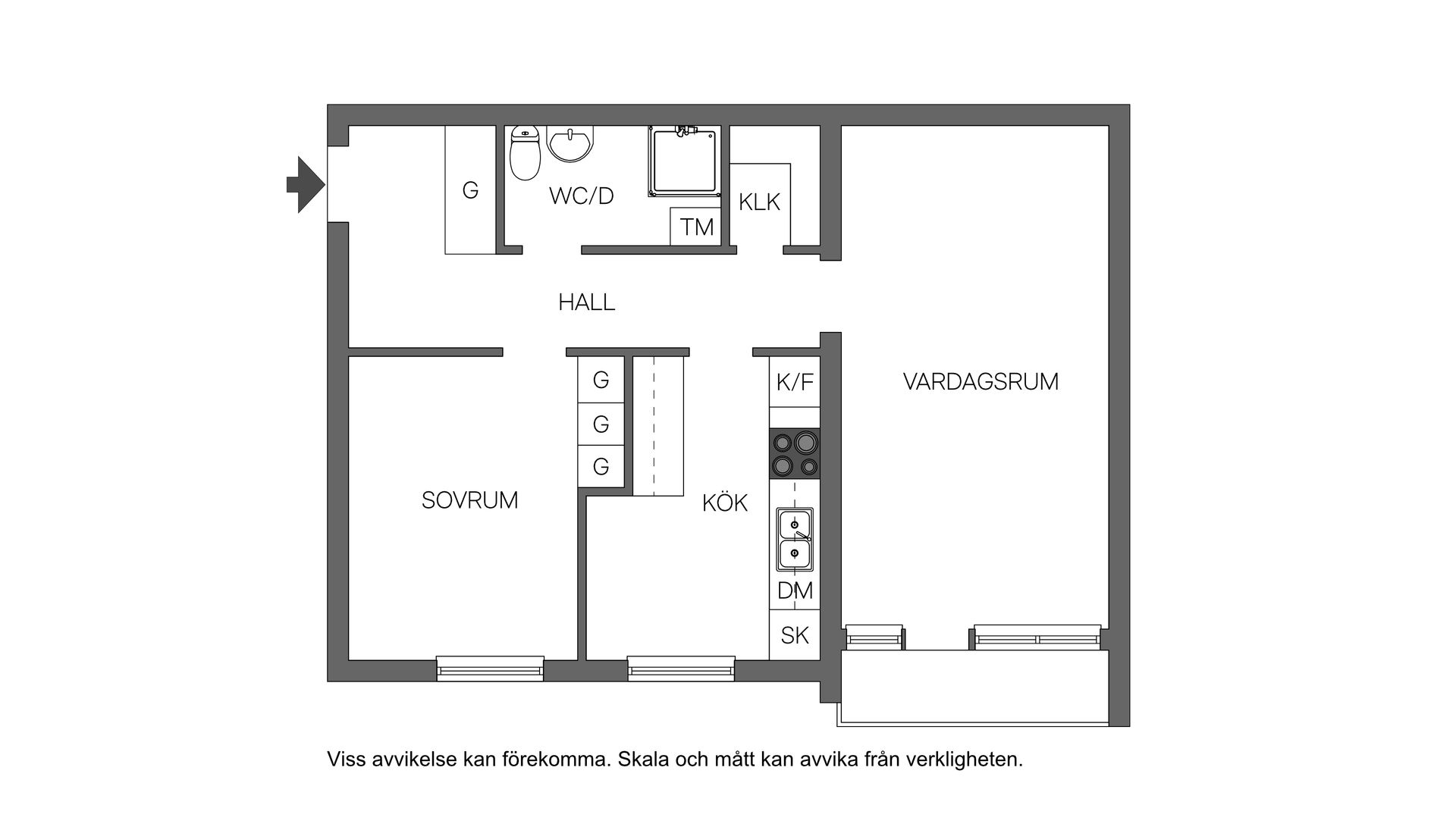 Bostadsrätt, Törnerosgatan 11, Norr, Eskilstuna