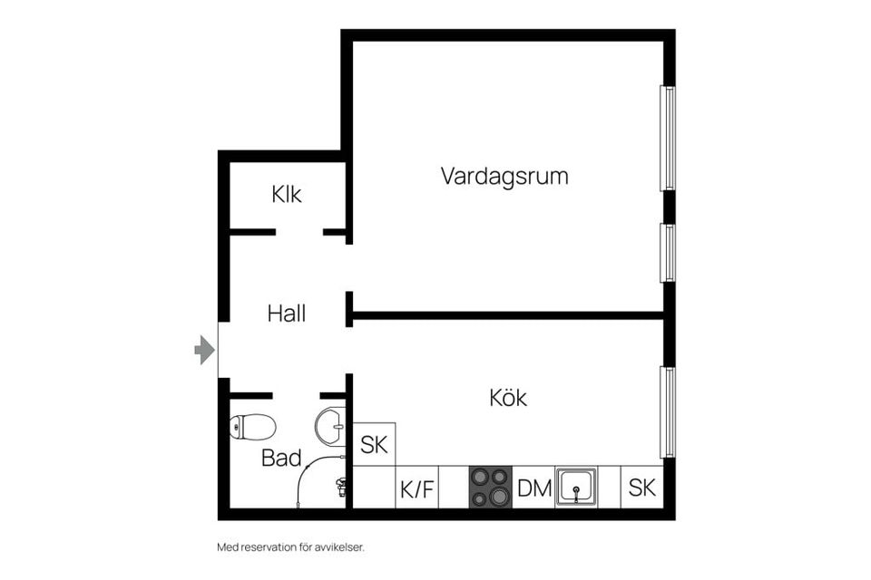 Bostadsrätt, Barnhemsgatan 34, Sjöbo, Borås