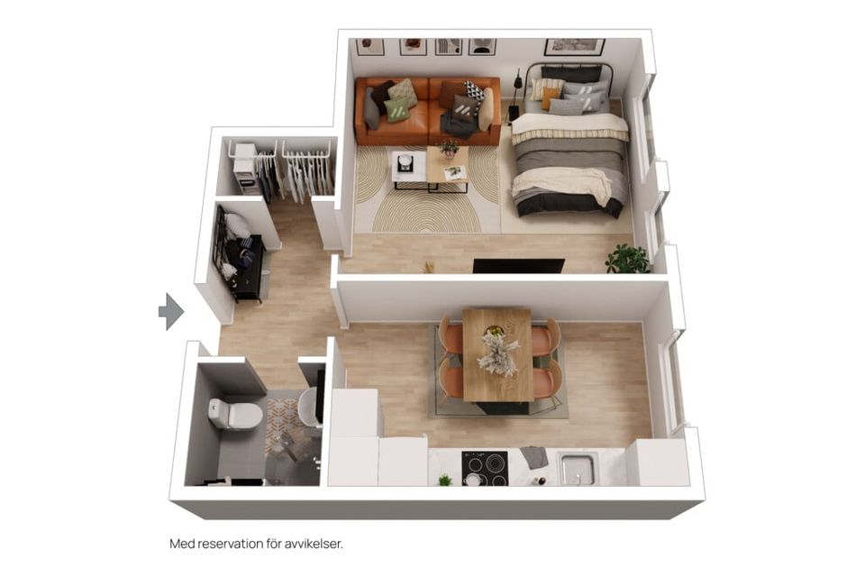 Bostadsrätt, Barnhemsgatan 34, Sjöbo, Borås