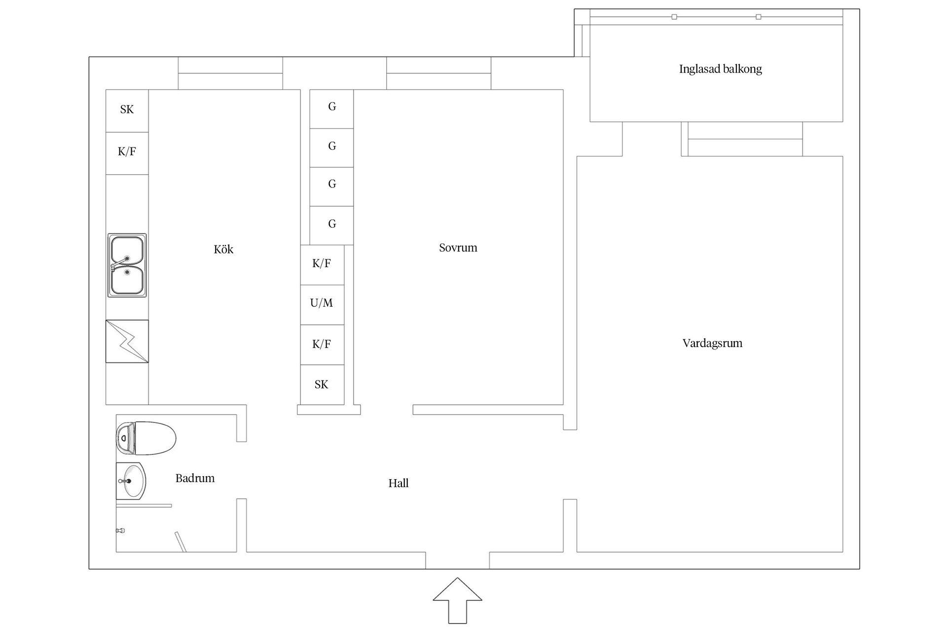 Bostadsrätt, Bangatan 6C, Möllevången, Malmö