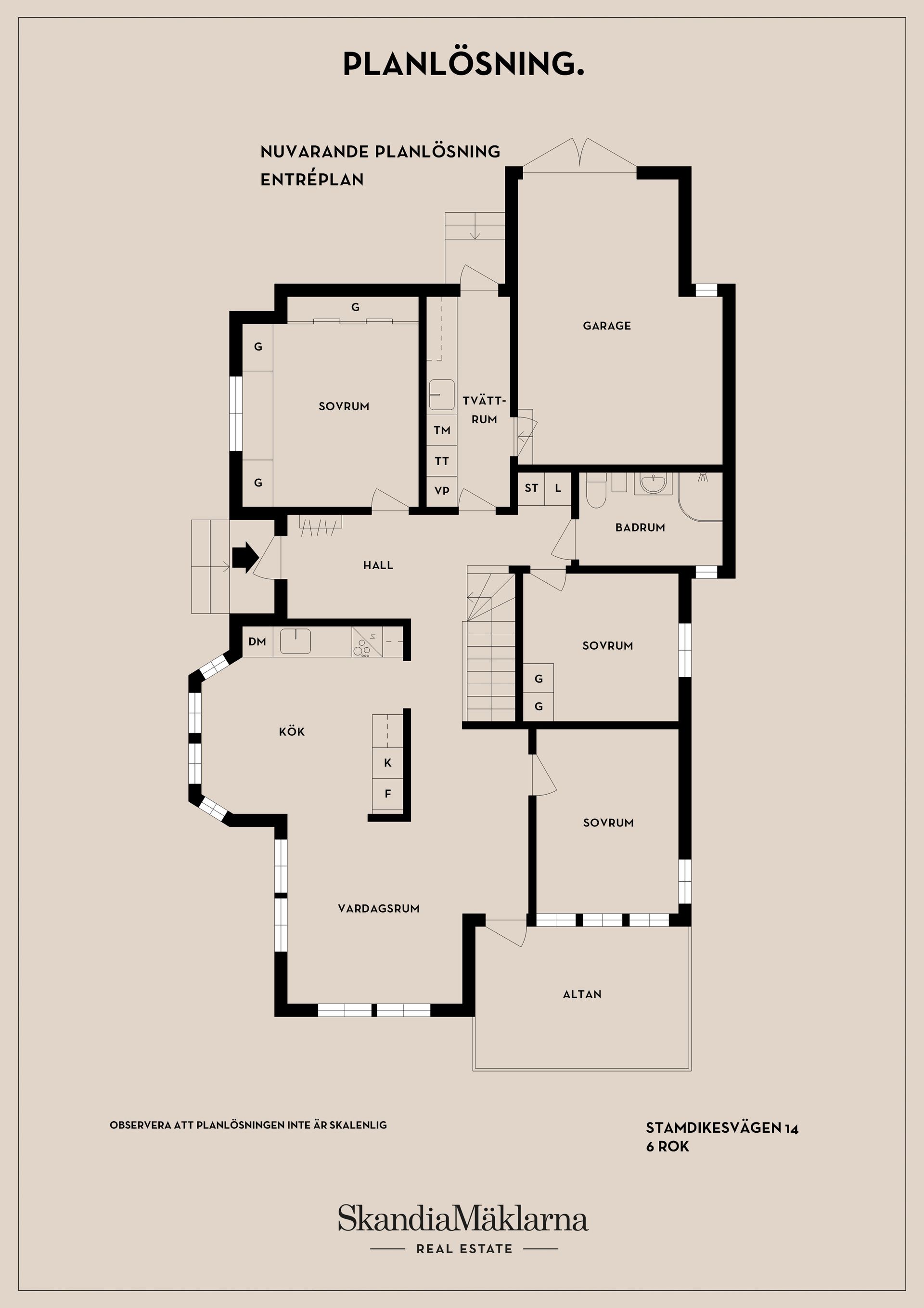 Villa, Stamdikesvägen 14, Nälsta, Stockholm