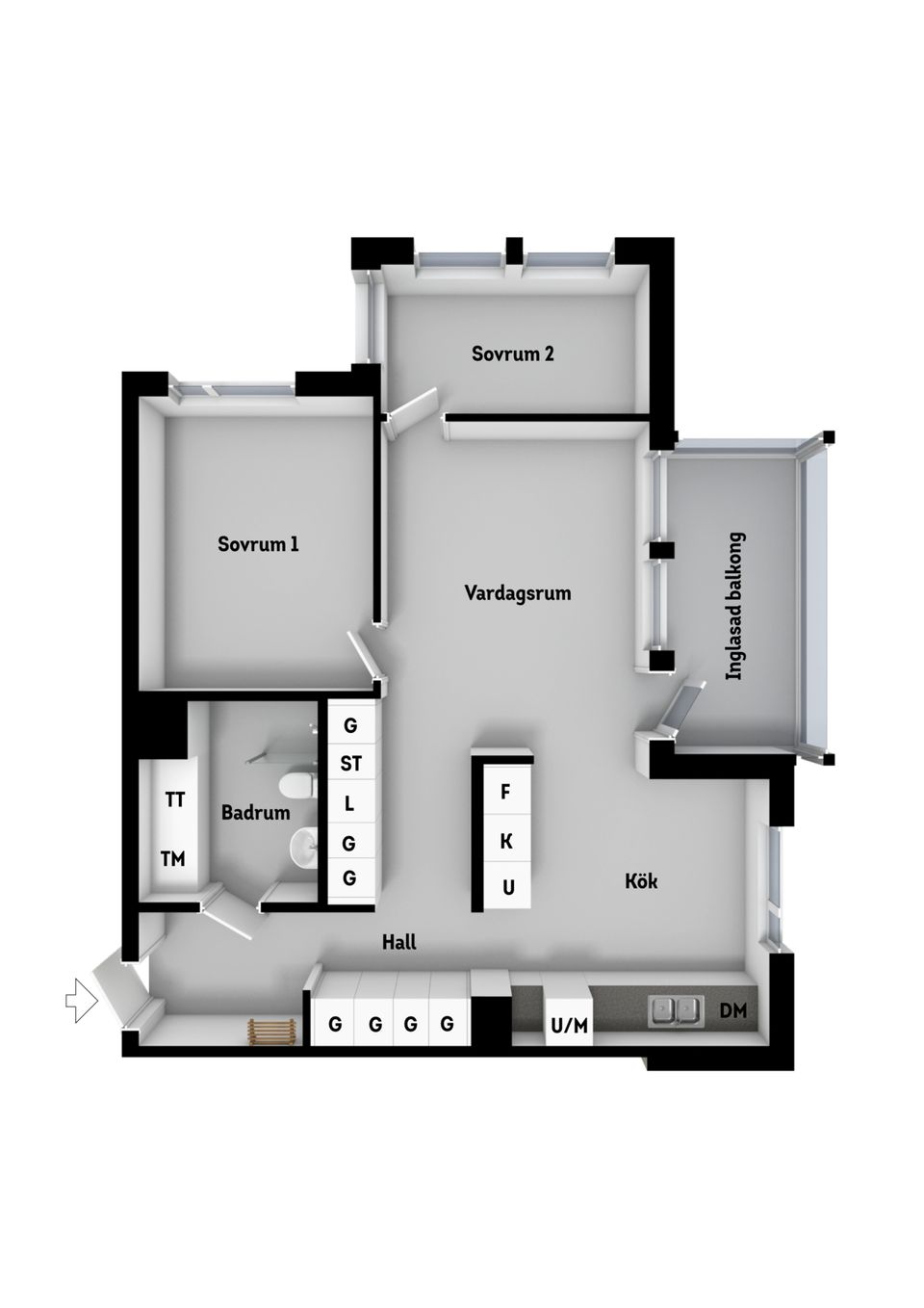 Bostadsrätt, Lotta Svärds Gränd 3, Hägersten, Stockholm