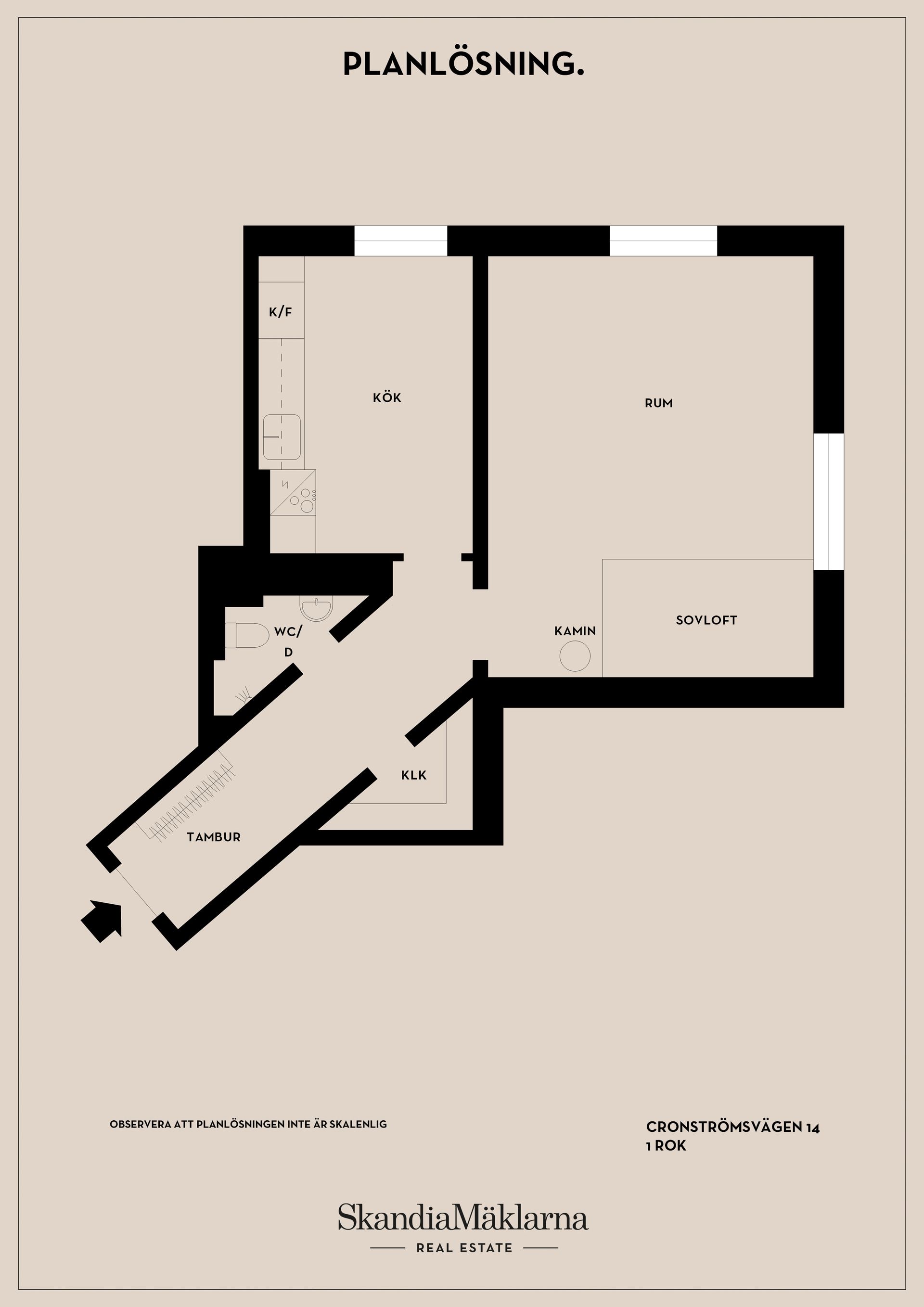 Bostadsrätt, Cronströmsvägen 14, Bromma Mariehäll, Stockholm