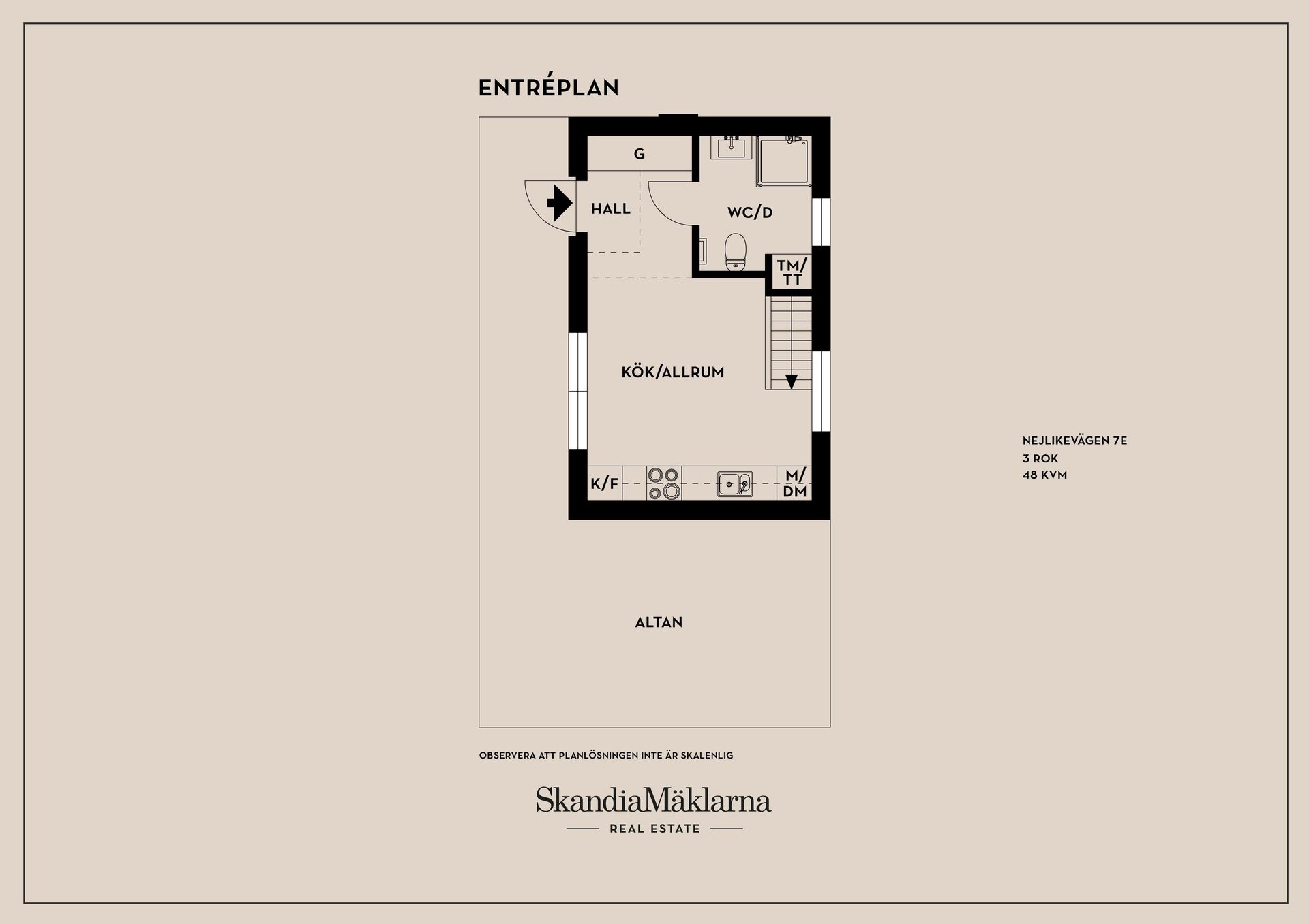 Bostadsrätt, Nejlikevägen 7E, Älvsjö - Herrängen, Stockholm