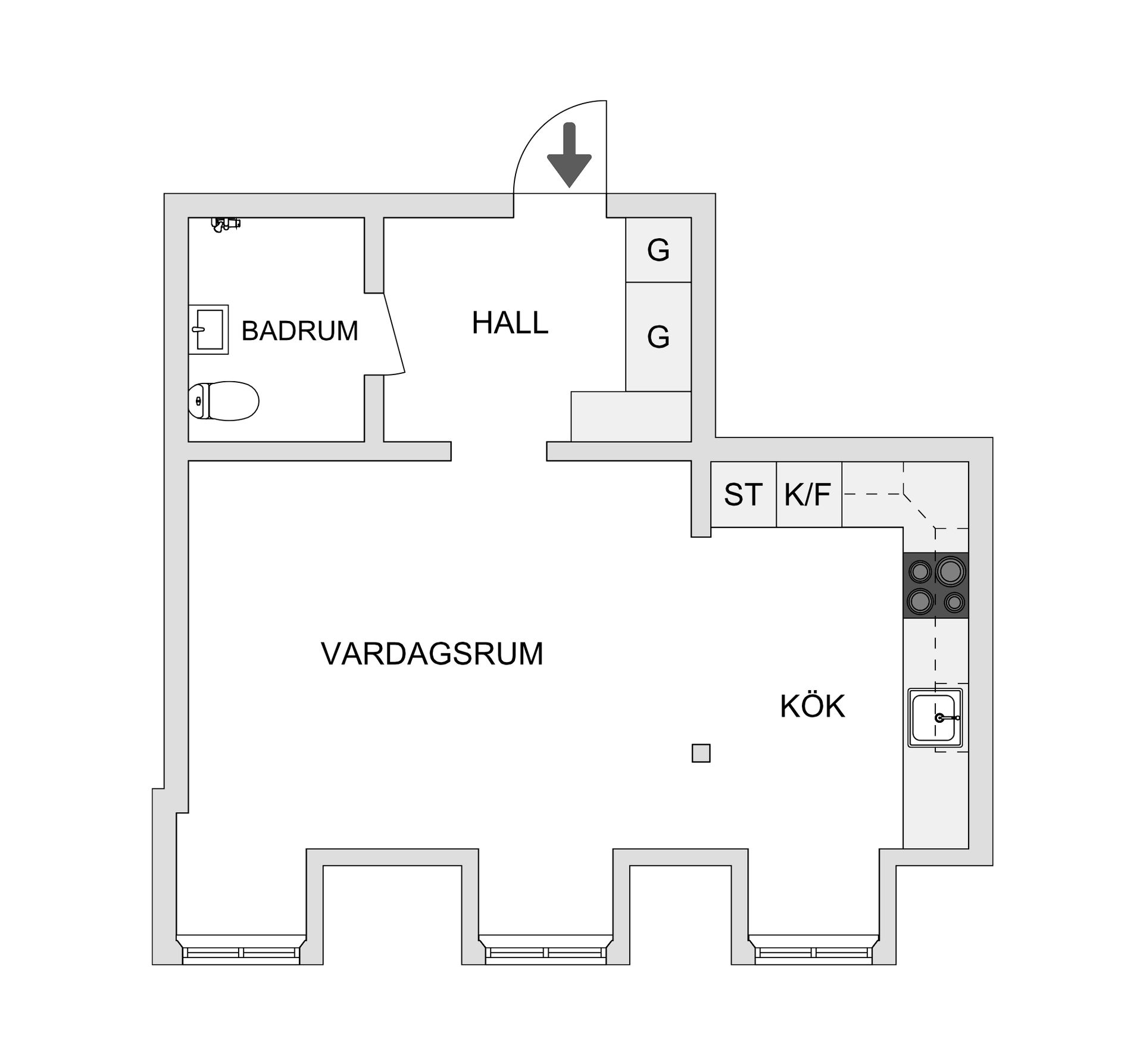 Bostadsrätt, Adolf Fredriks Kyrkogata 5, 7 tr, Stockholm