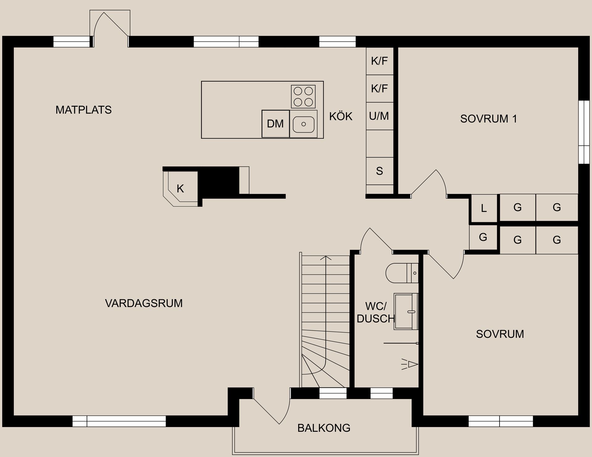 Villa, Rågången 15, Grosvad, Finspång