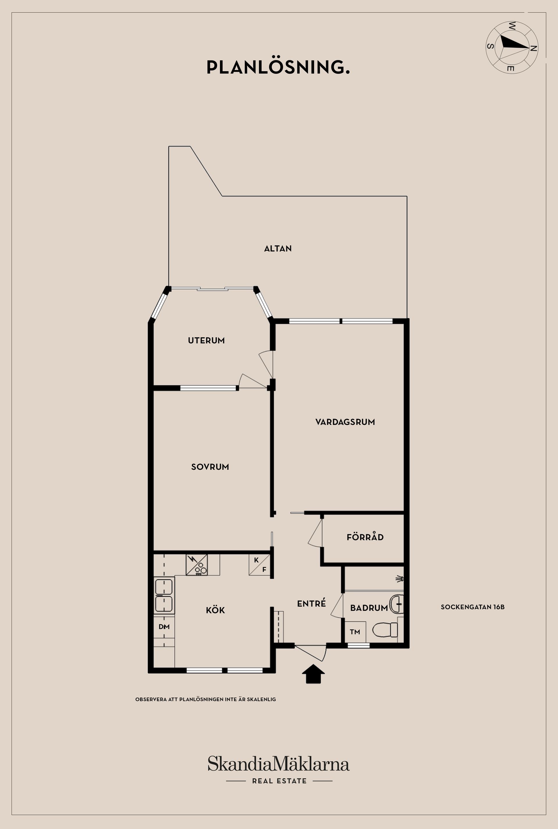 Bostadsrätt, Sockengatan 16B, Rosengården, Helsingborg
