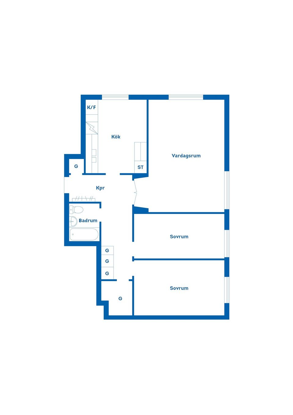 Bostadsrätt, Mariagatan 23A, Centralt, Nässjö