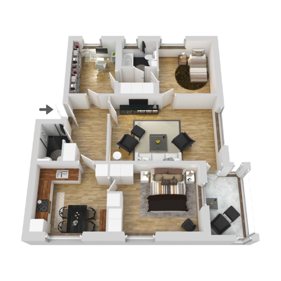 Bostadsrätt, Harabergsplan 1D, Centralt, Ljungby