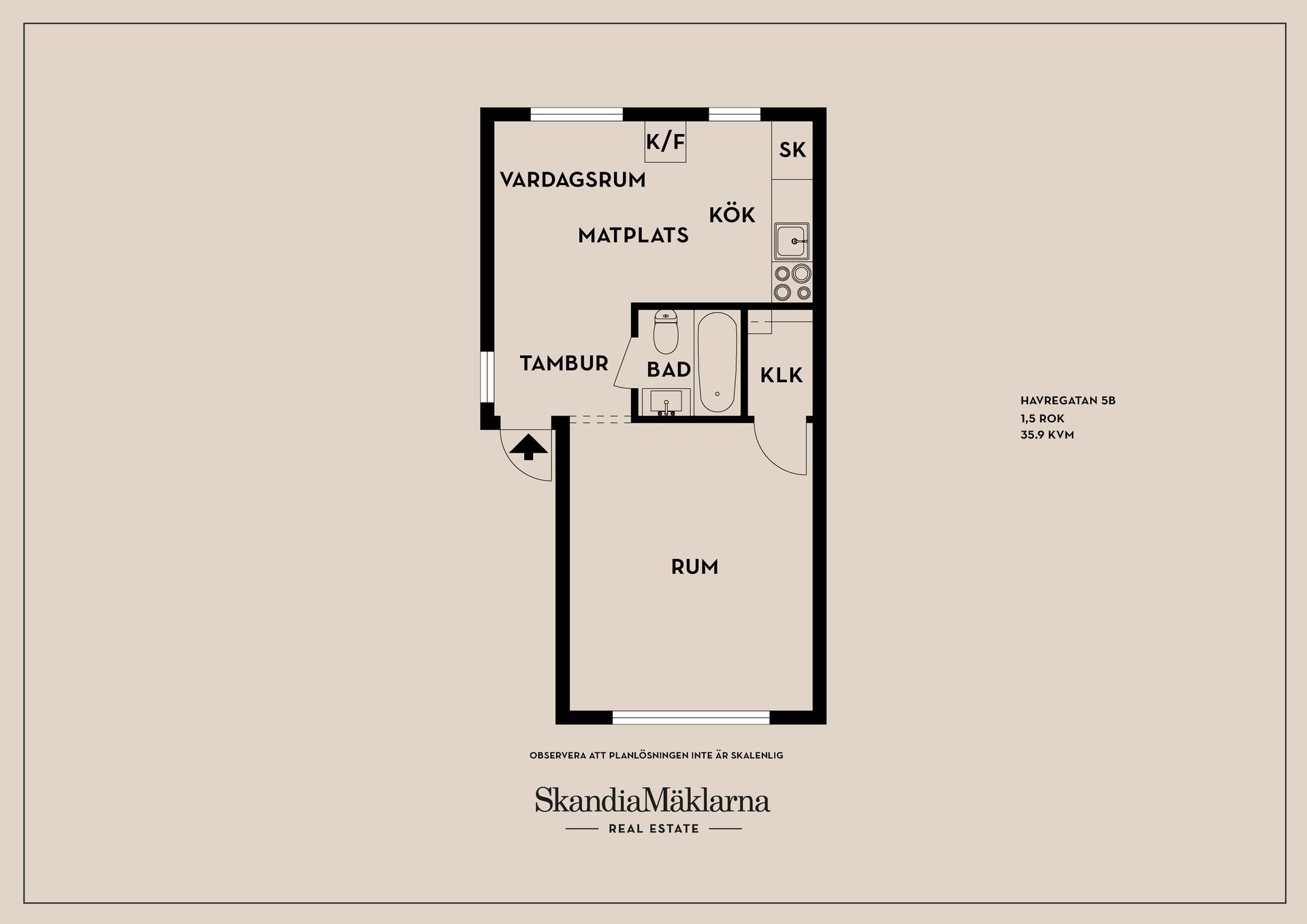Bostadsrätt, Havregatan 5B, Tannefors, Linköping
