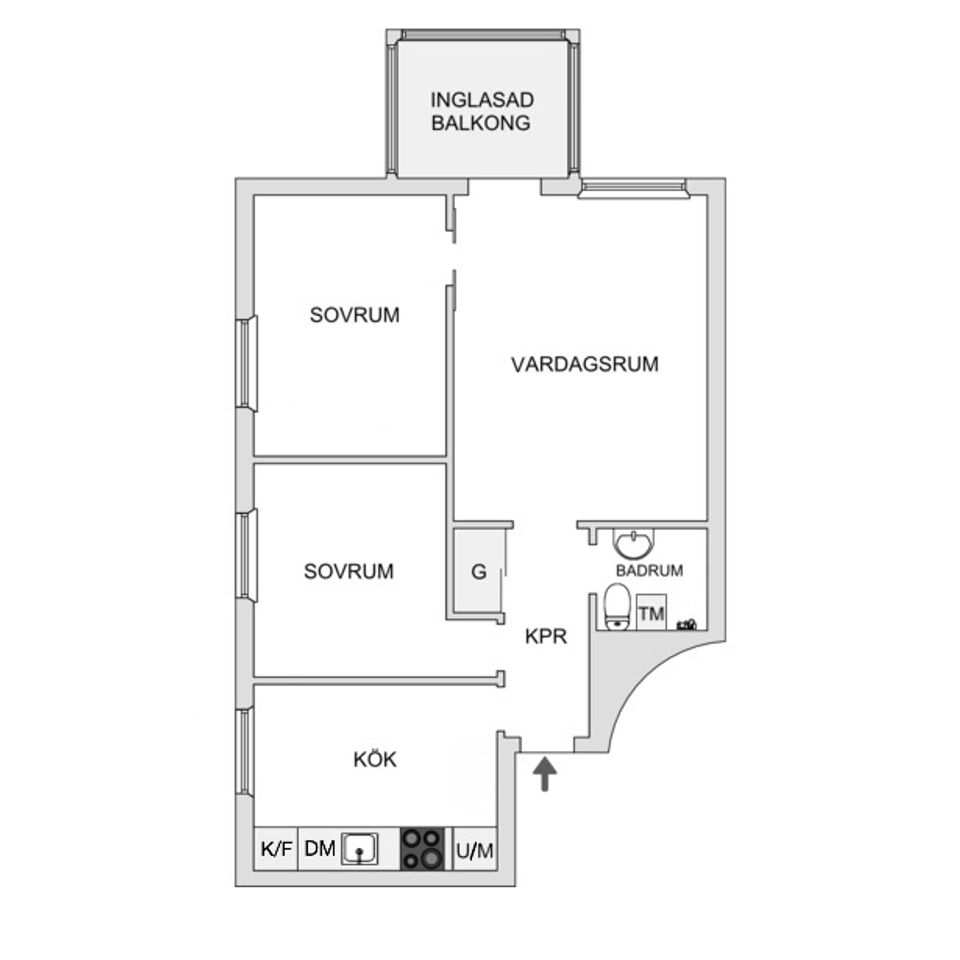 Bostadsrätt, Vindelgatan 20, Byttorp, Borås