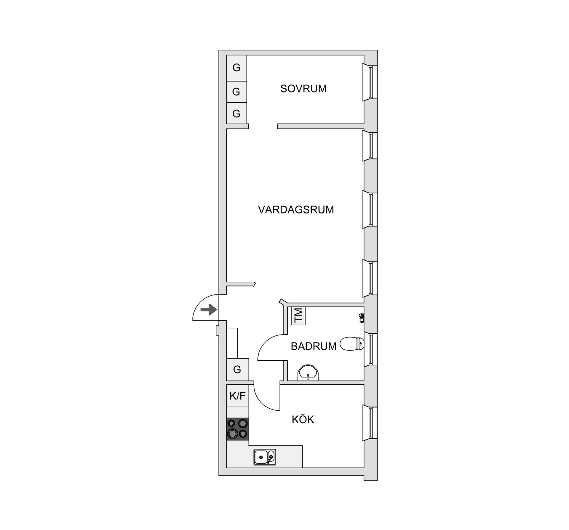 Bostadsrätt, Bryggaregatan 13, Klara, Karlstad