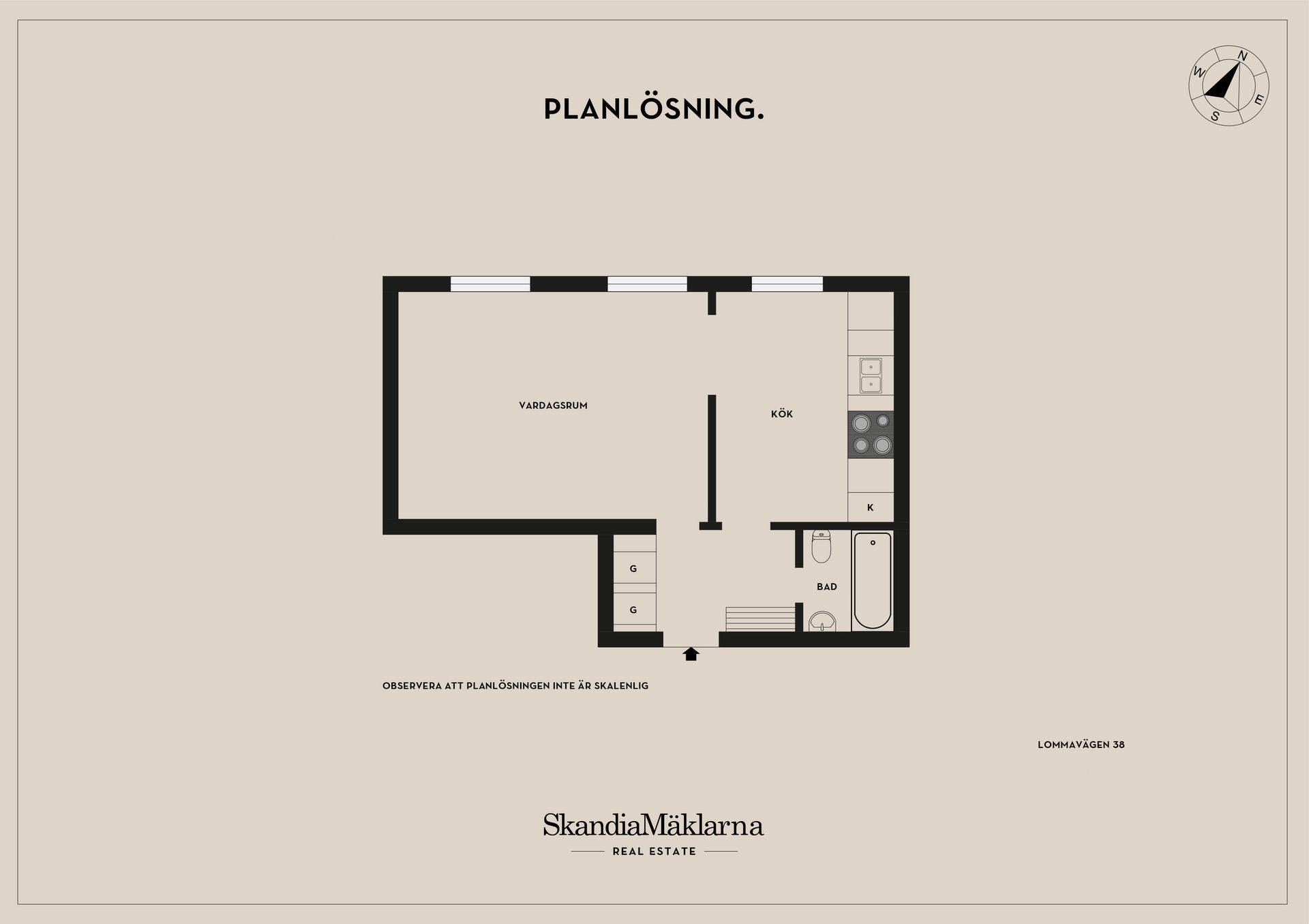 Bostadsrätt, Lommavägen 38, Burlöv