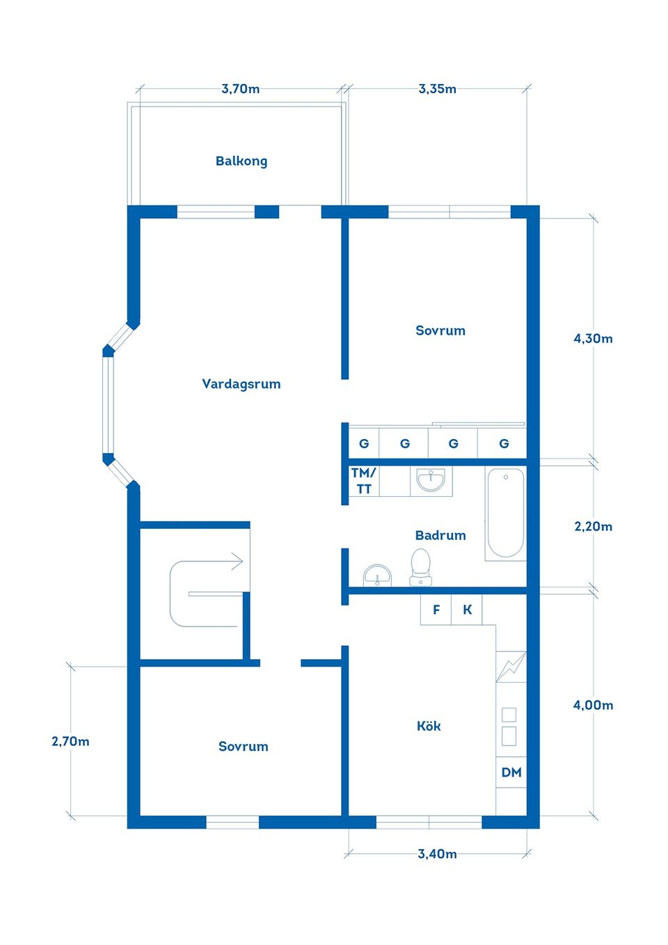 Bostadsrätt, Gullregnsvägen 12D, Skogstorp, Falkenberg