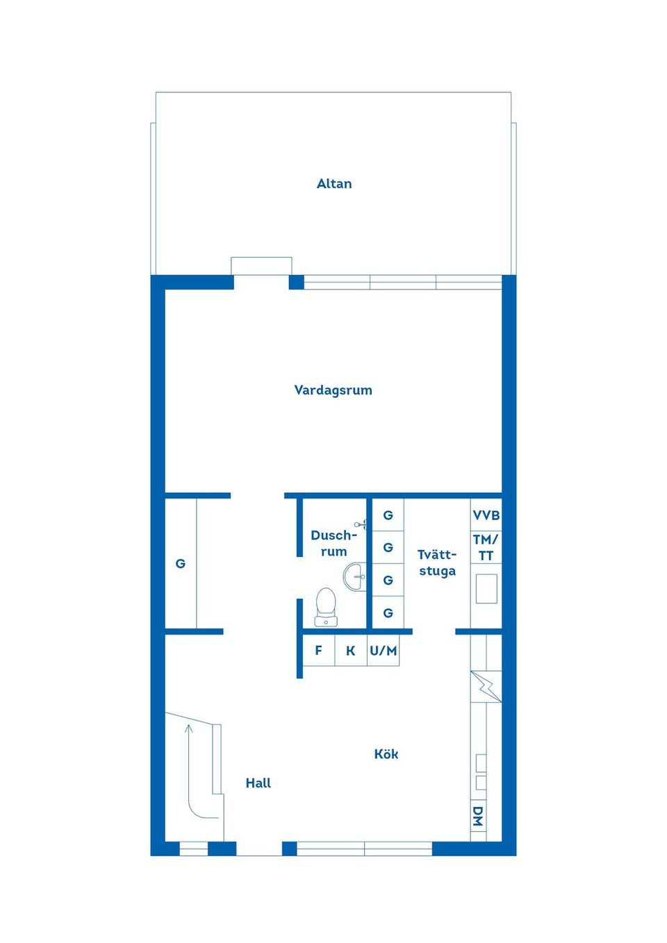 Villa, Radhus, Flöjtgatan 22, Gånsviksdalen, Härnösand