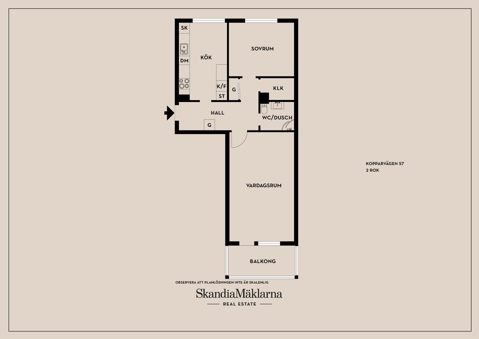Bostadsrätt, Kopparvägen 57, Kallhäll, Järfälla
