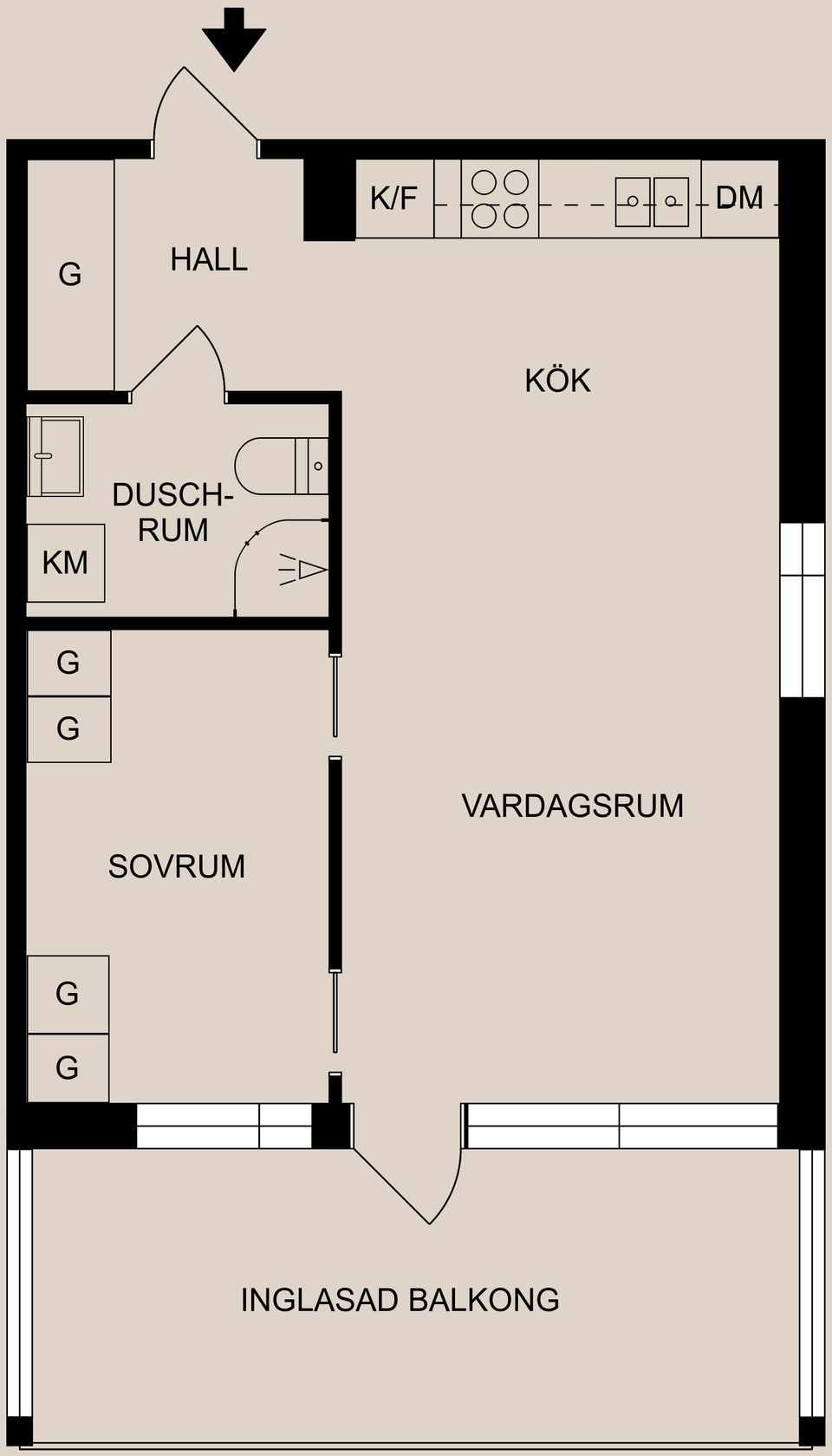 Bostadsrätt, Södra Promenaden 36, Centralt, Söder, Norrköping